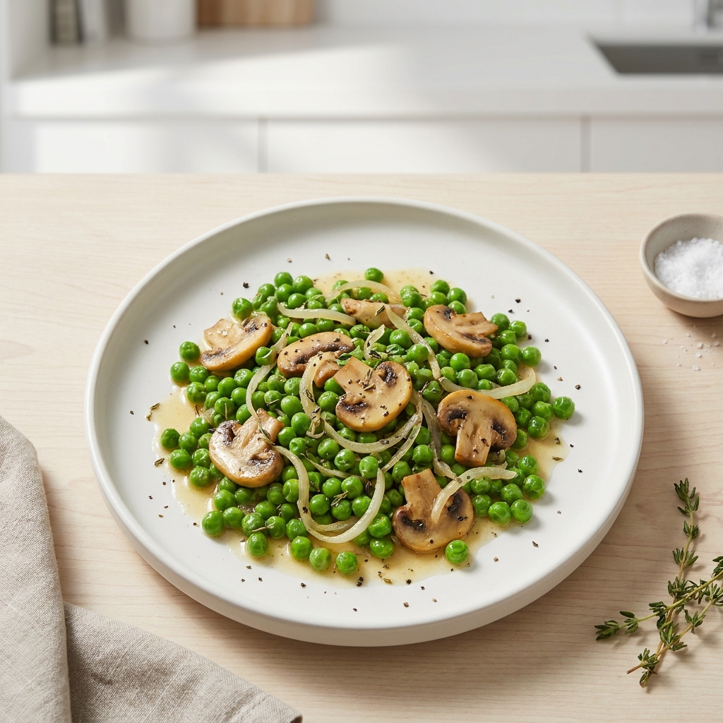 Peas with Mushrooms
