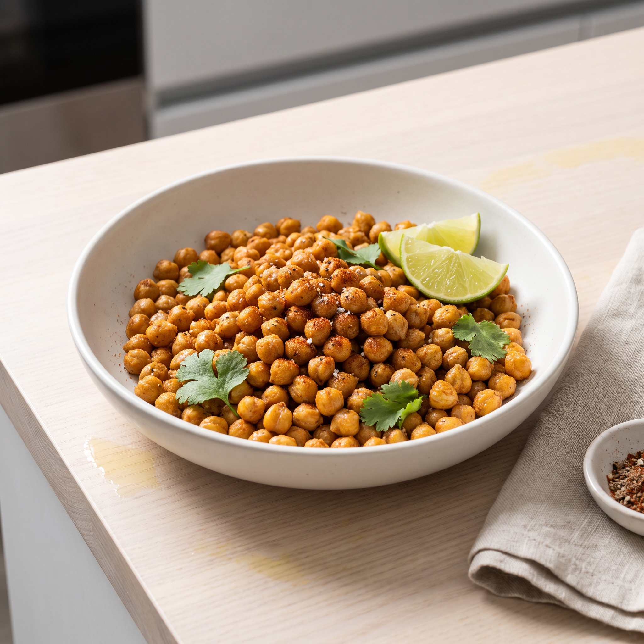 Perfectly Dry Roasted Chickpeas