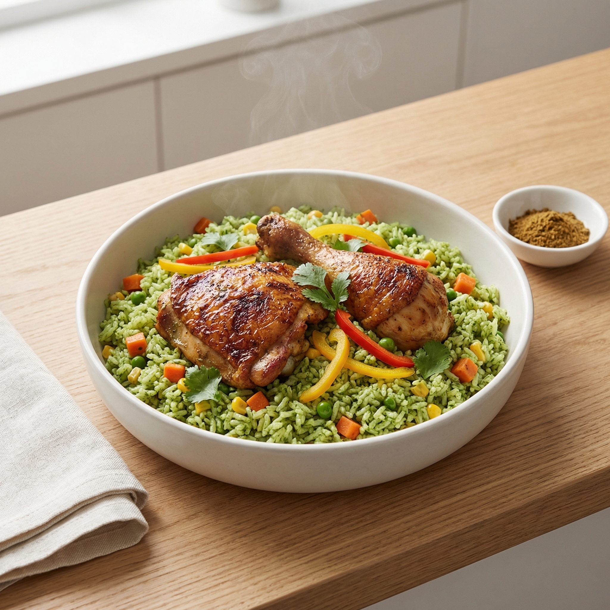 Peruvian-Style Arroz con Pollo (Chicken and Rice)