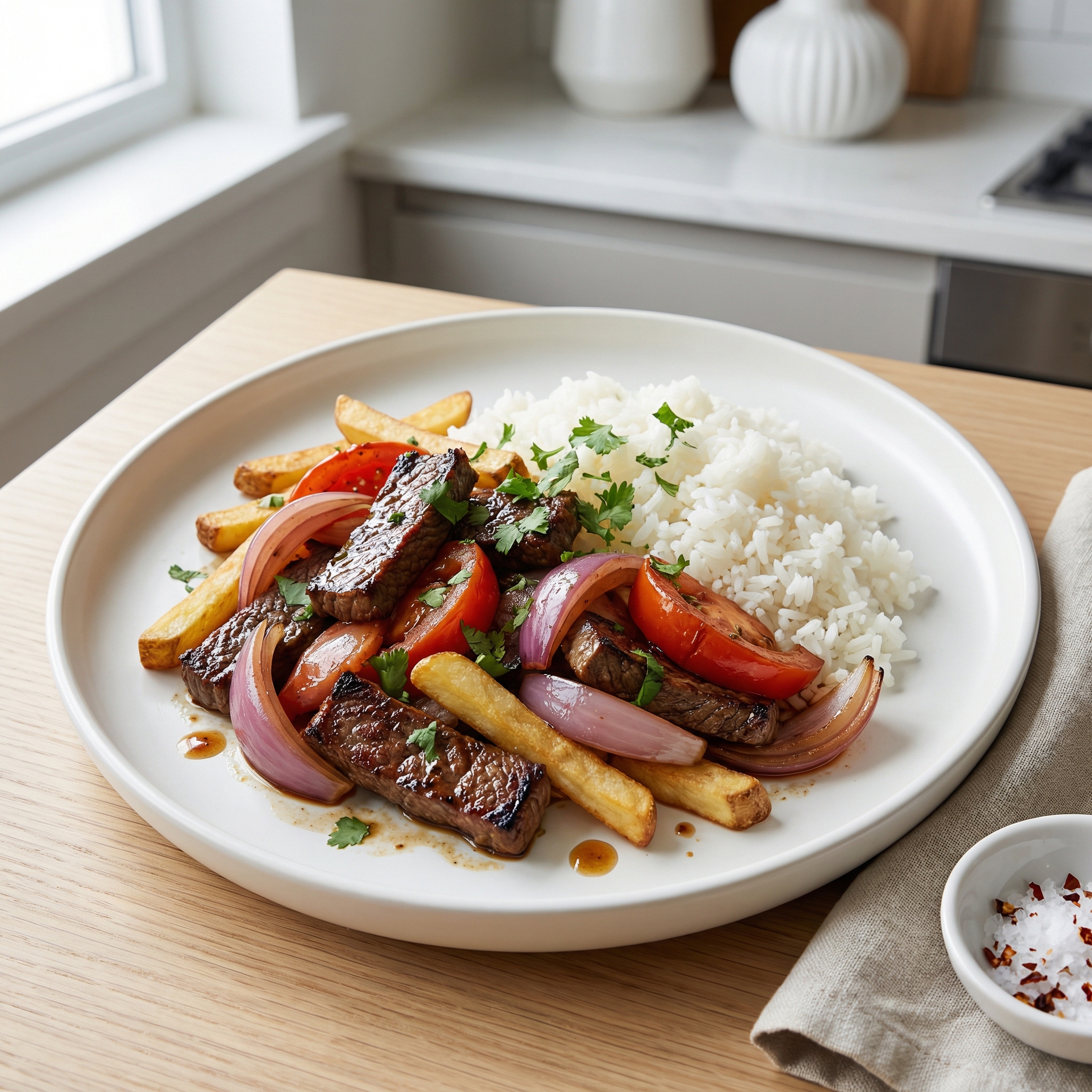Lomo Saltado (Peruvian Steak Stir-Fry)