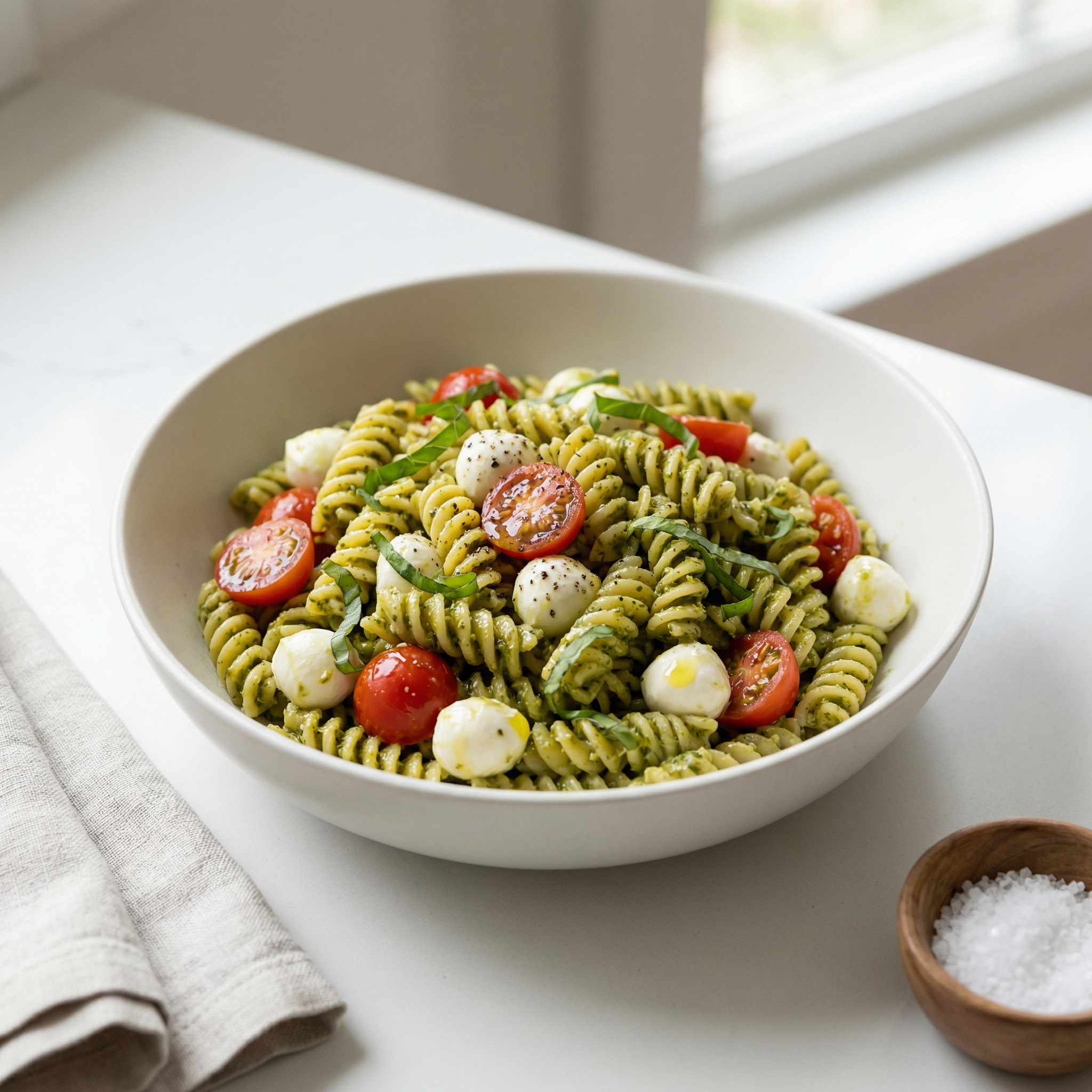 Caprese Pesto Rotini Salad