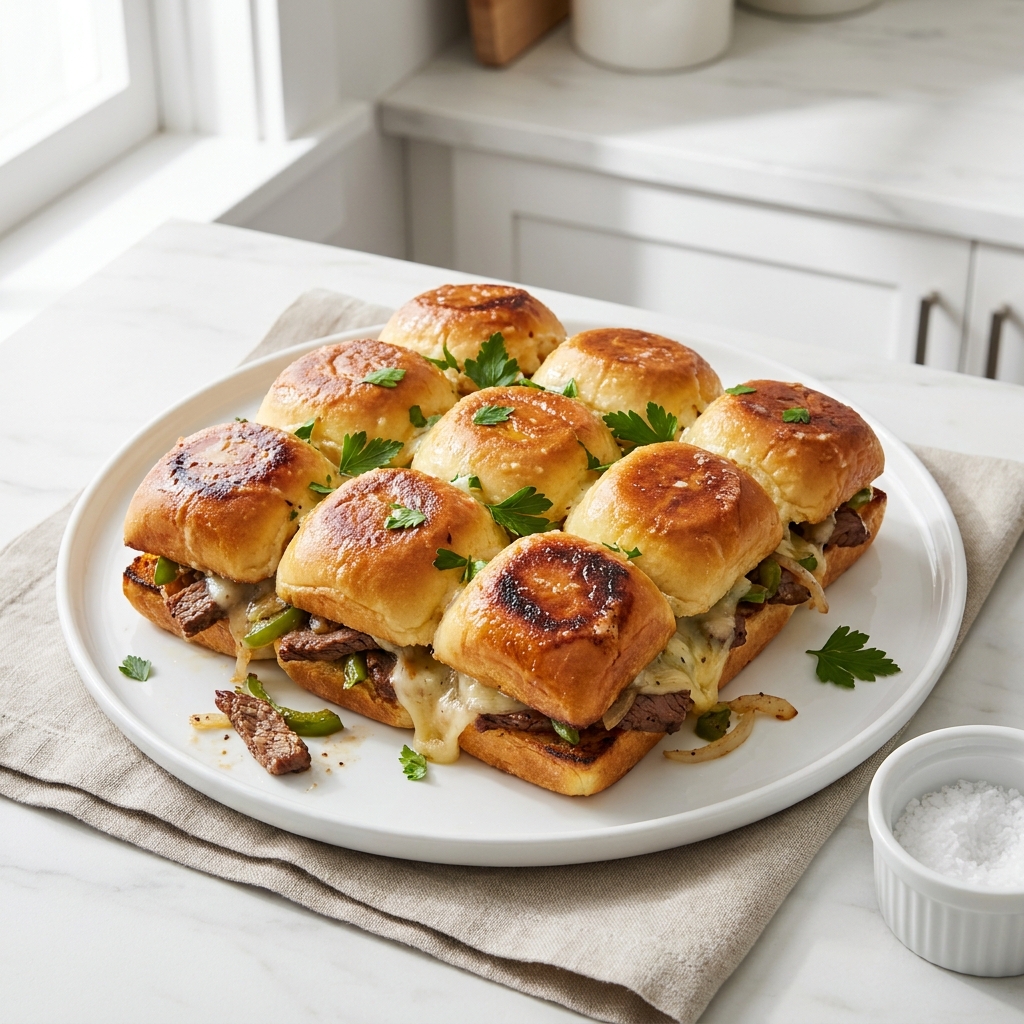 Philly Cheese Steak Sliders