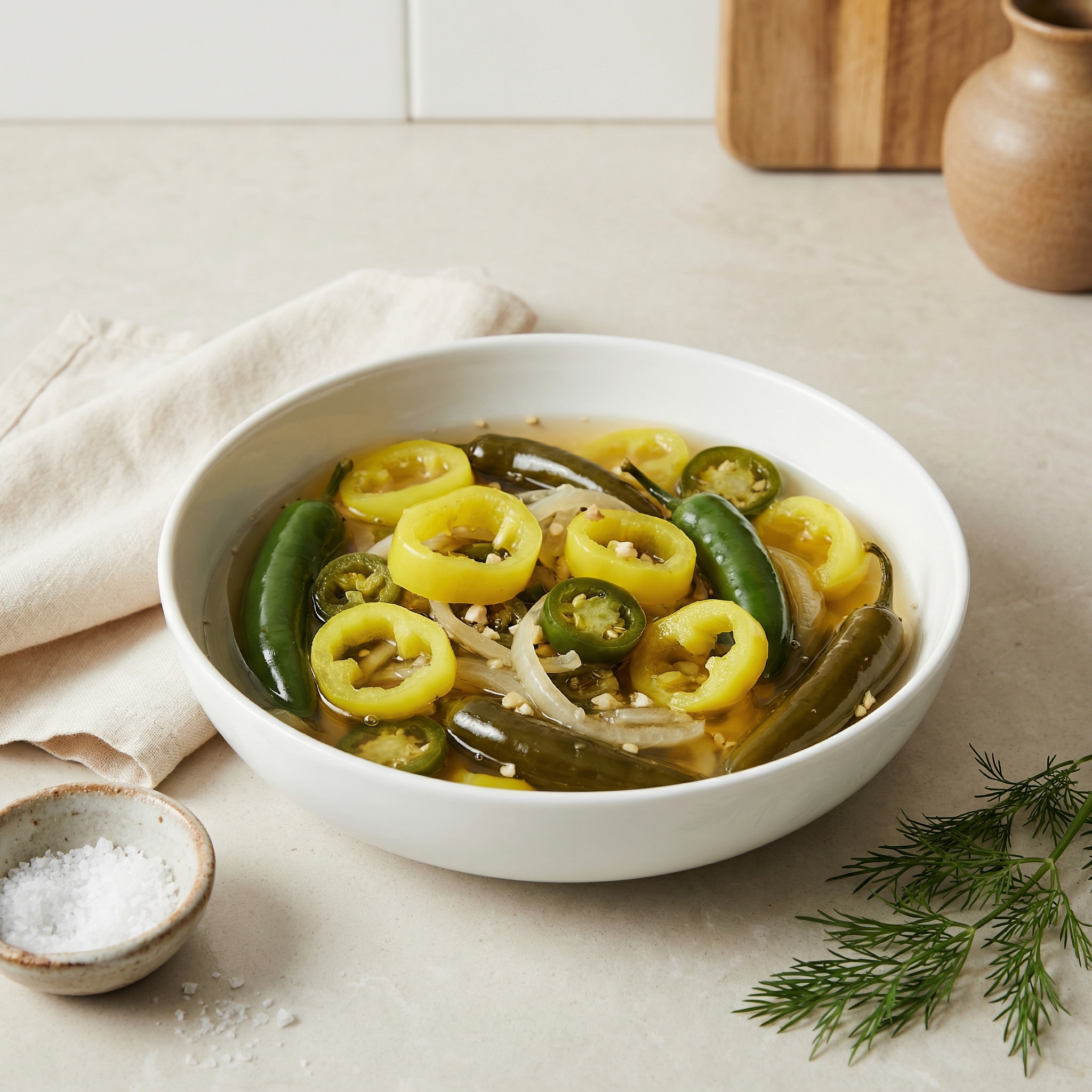 Spicy Pickled Pepper Medley