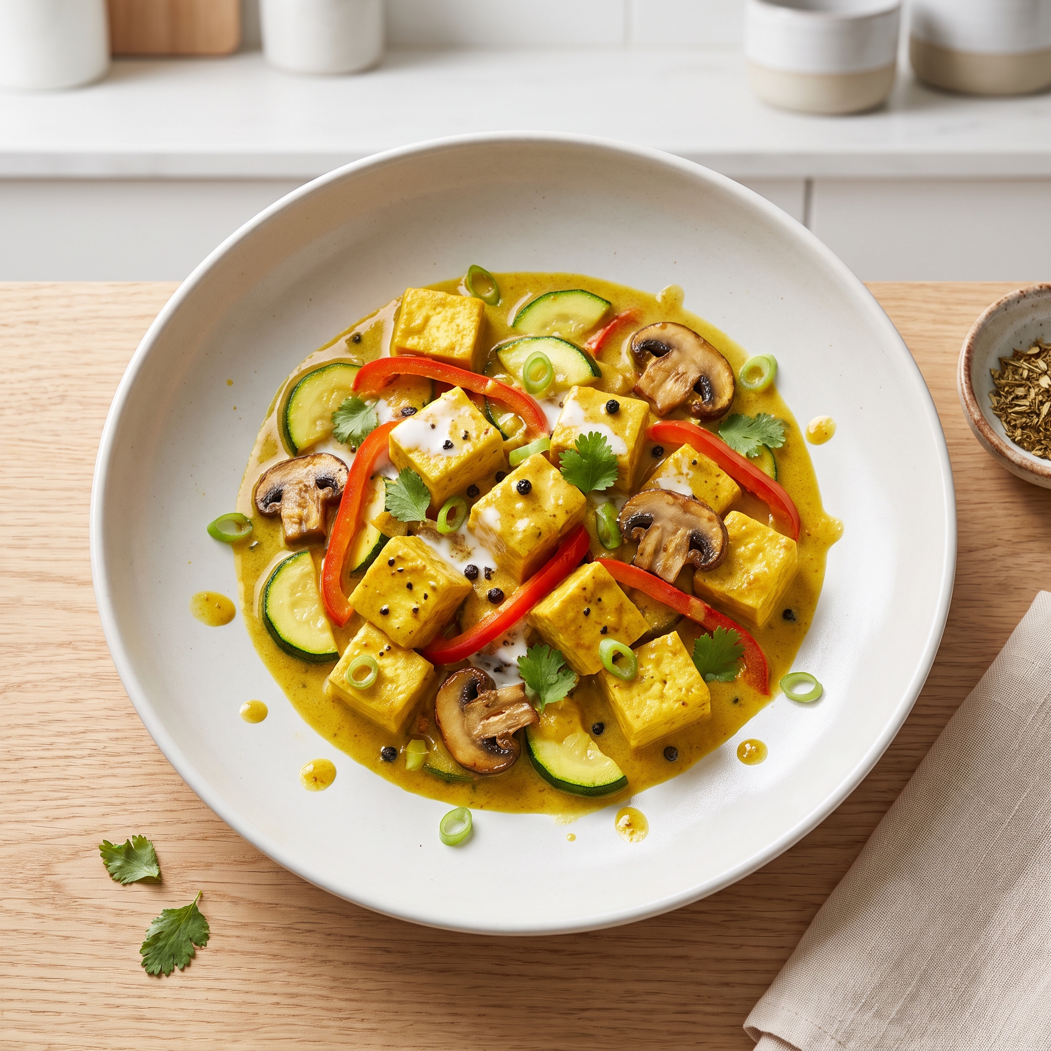 Plant-Based Jamaican Curry with Tofu