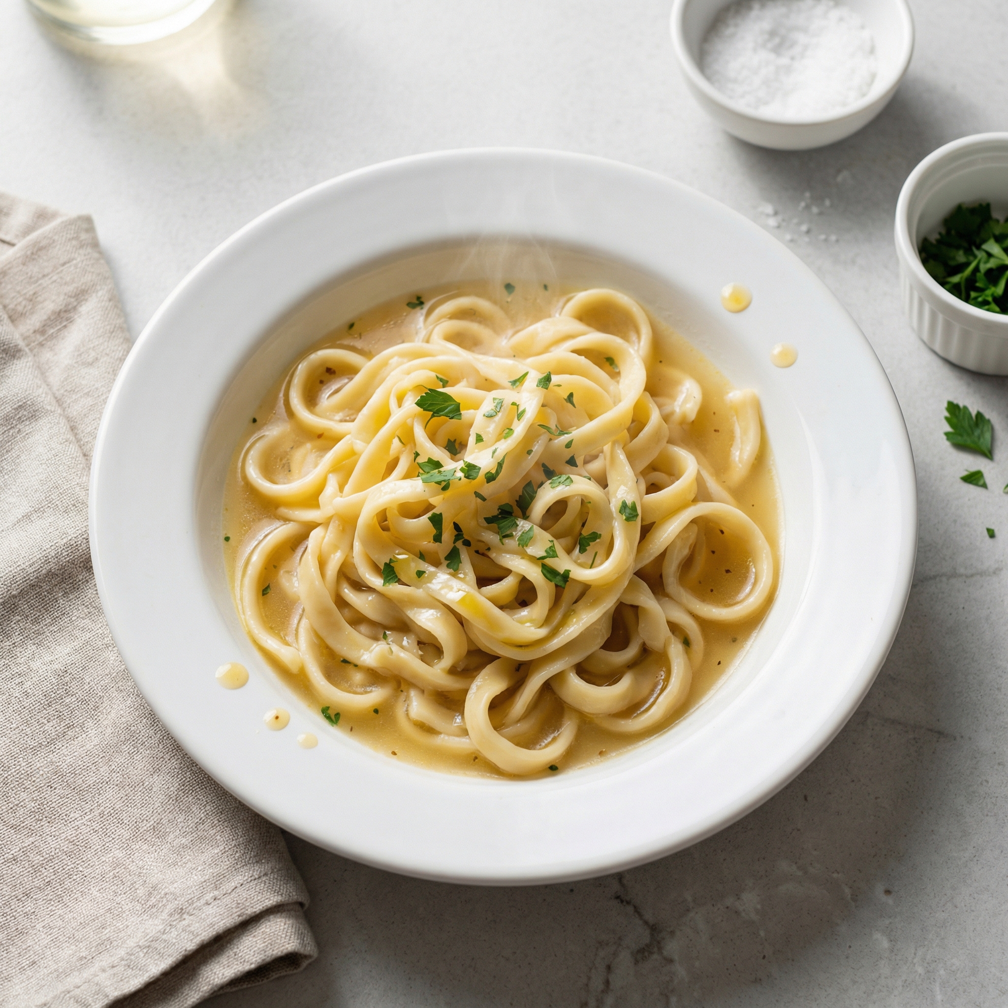 Simple Polish Kluski Noodles in Broth