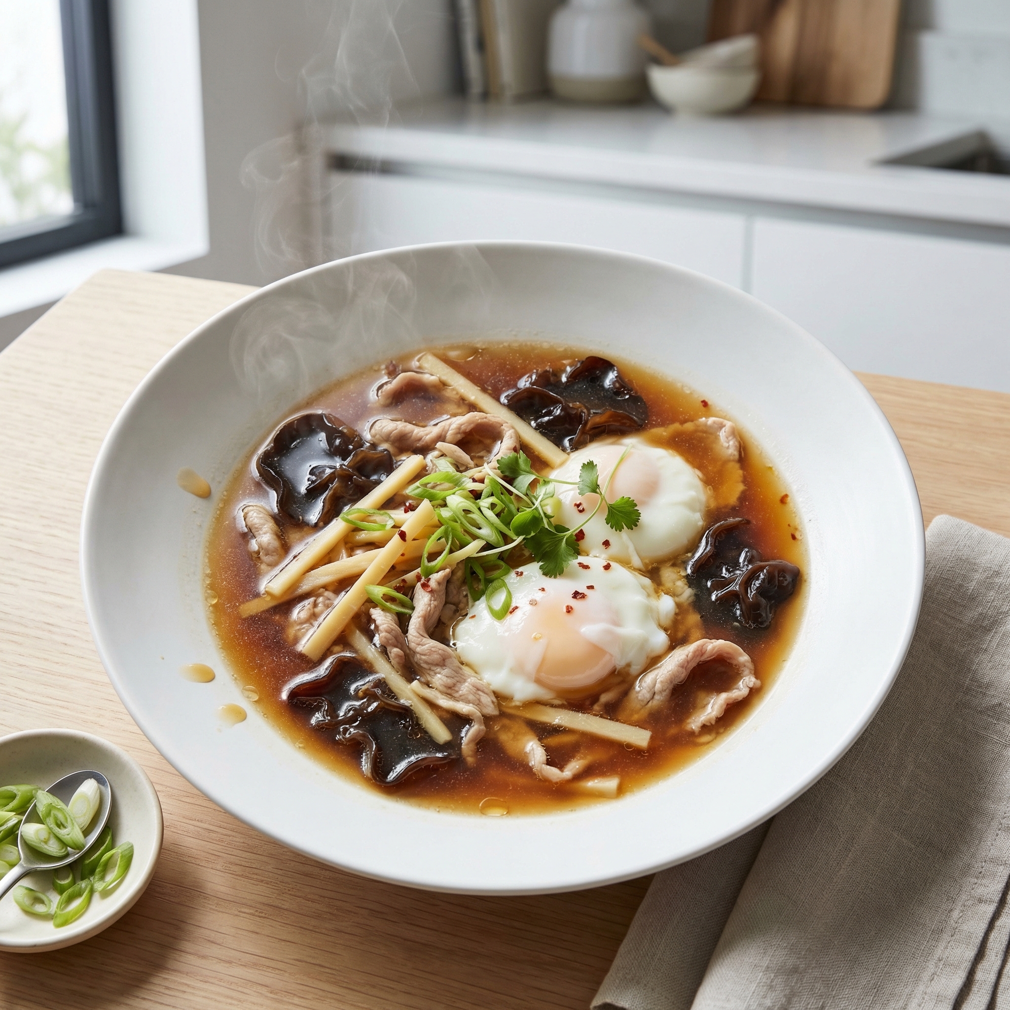 Pork Soup with Bamboo Shoots and Cloud Ear Mushrooms