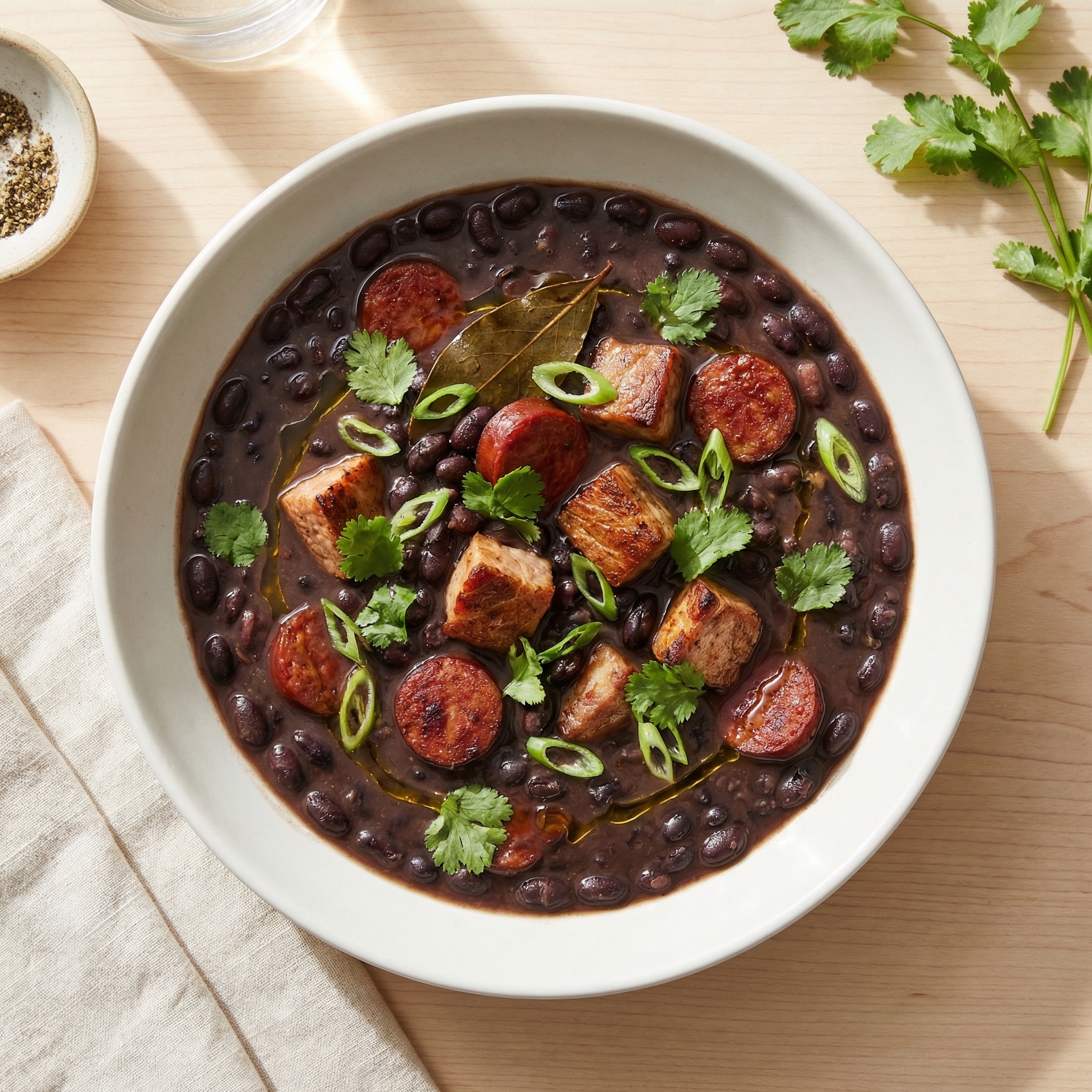 Black Bean and Pork Chorizo Stew