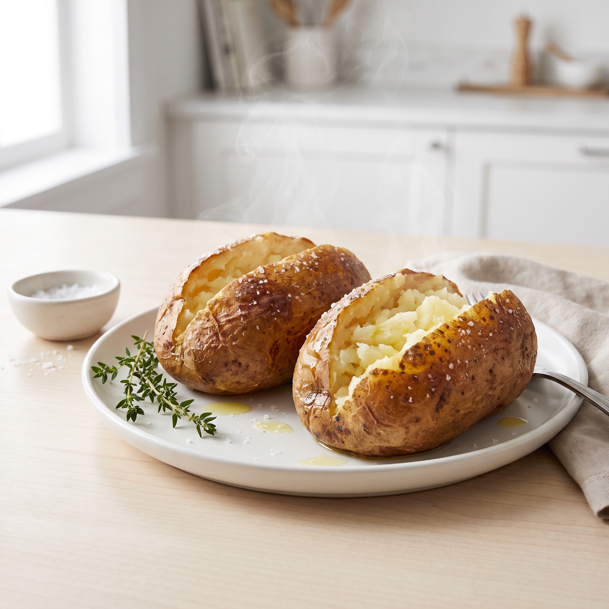 Pressure Cooker Baked Idaho Potatoes