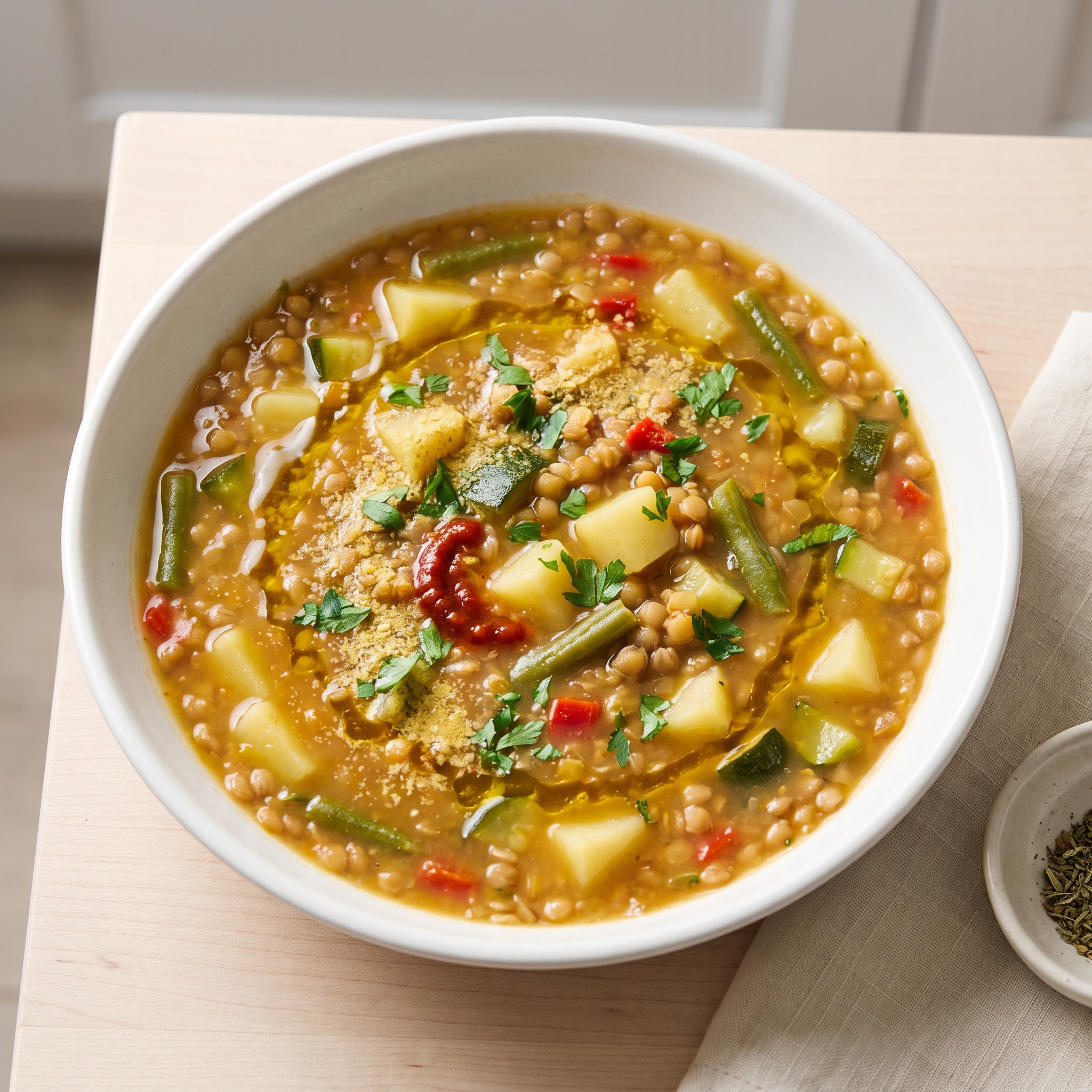 Pressure Cooker Buckwheat Minestra