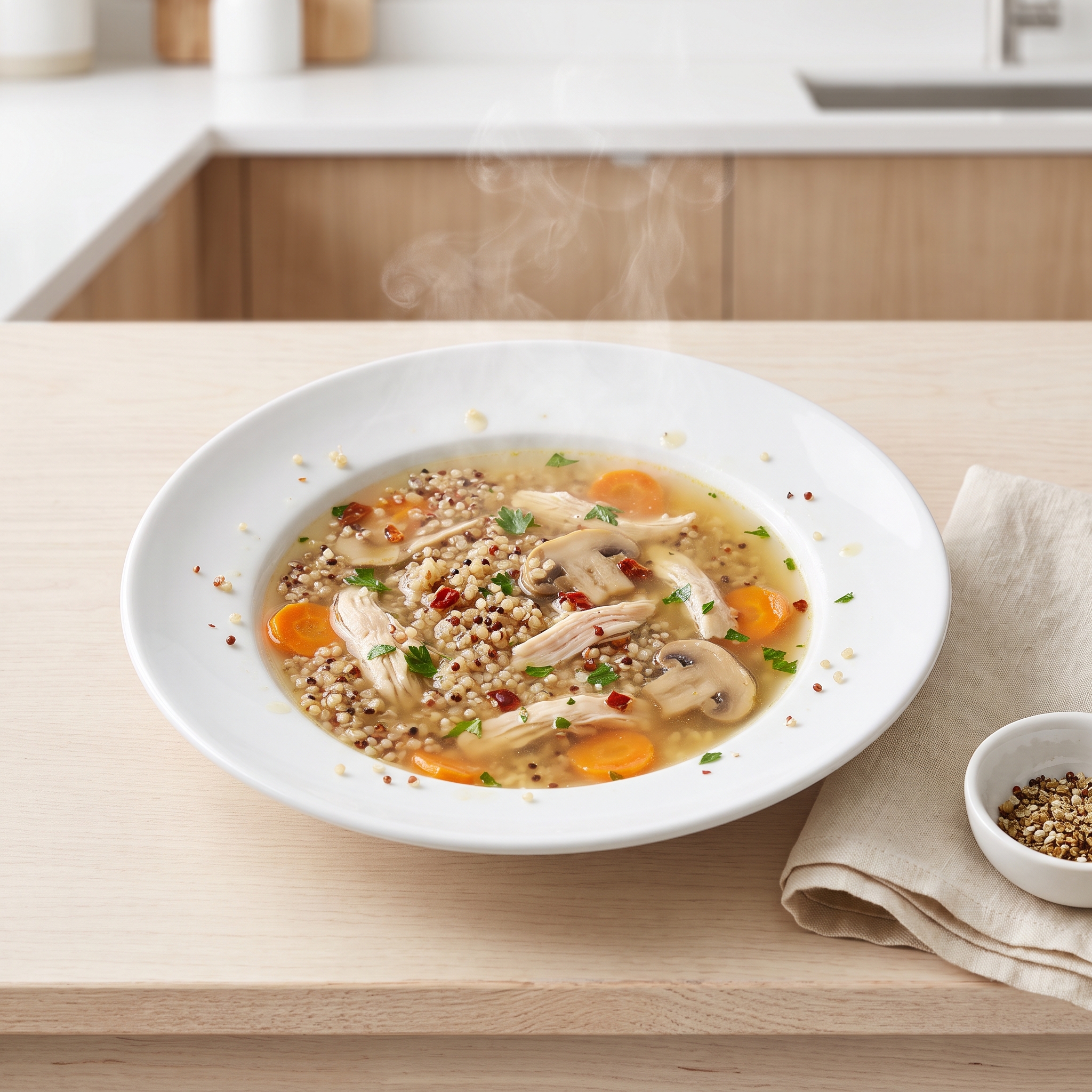 Pressure Cooker Chicken & Quinoa Soup