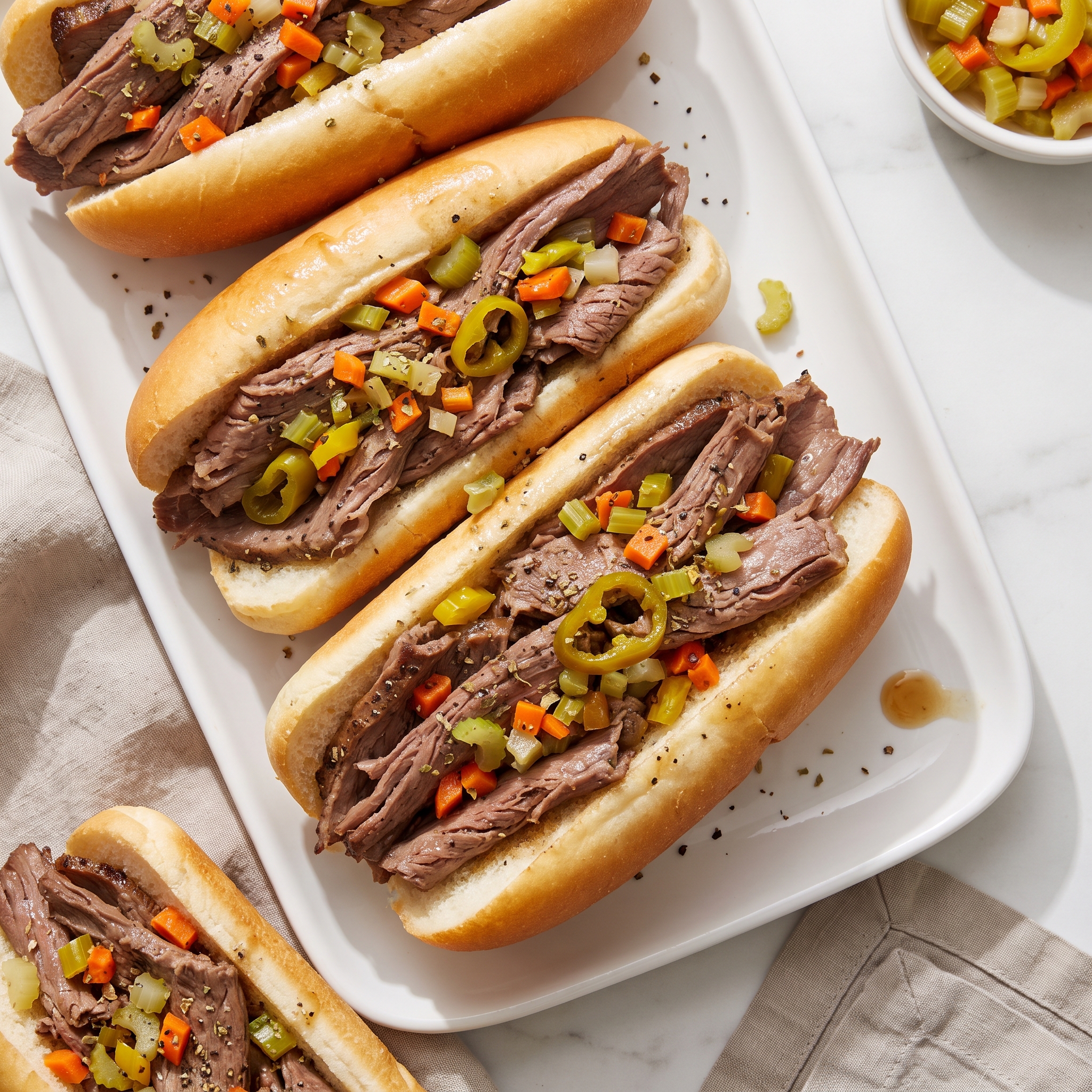 Pressure Cooker Chicago-Style Italian Beef