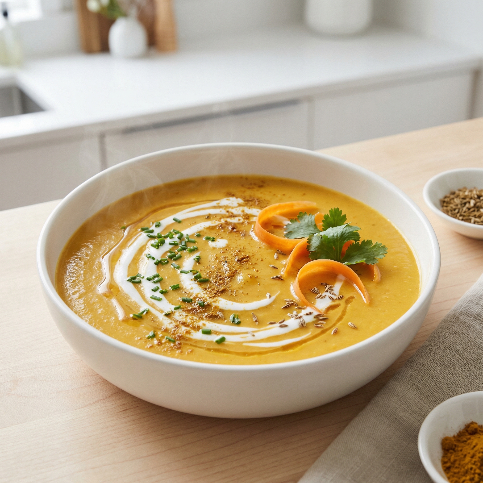 Pressure Cooker Cream of Carrot Soup