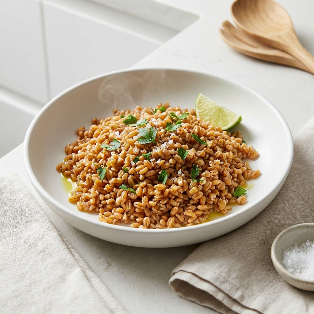 Pressure Cooker Farro