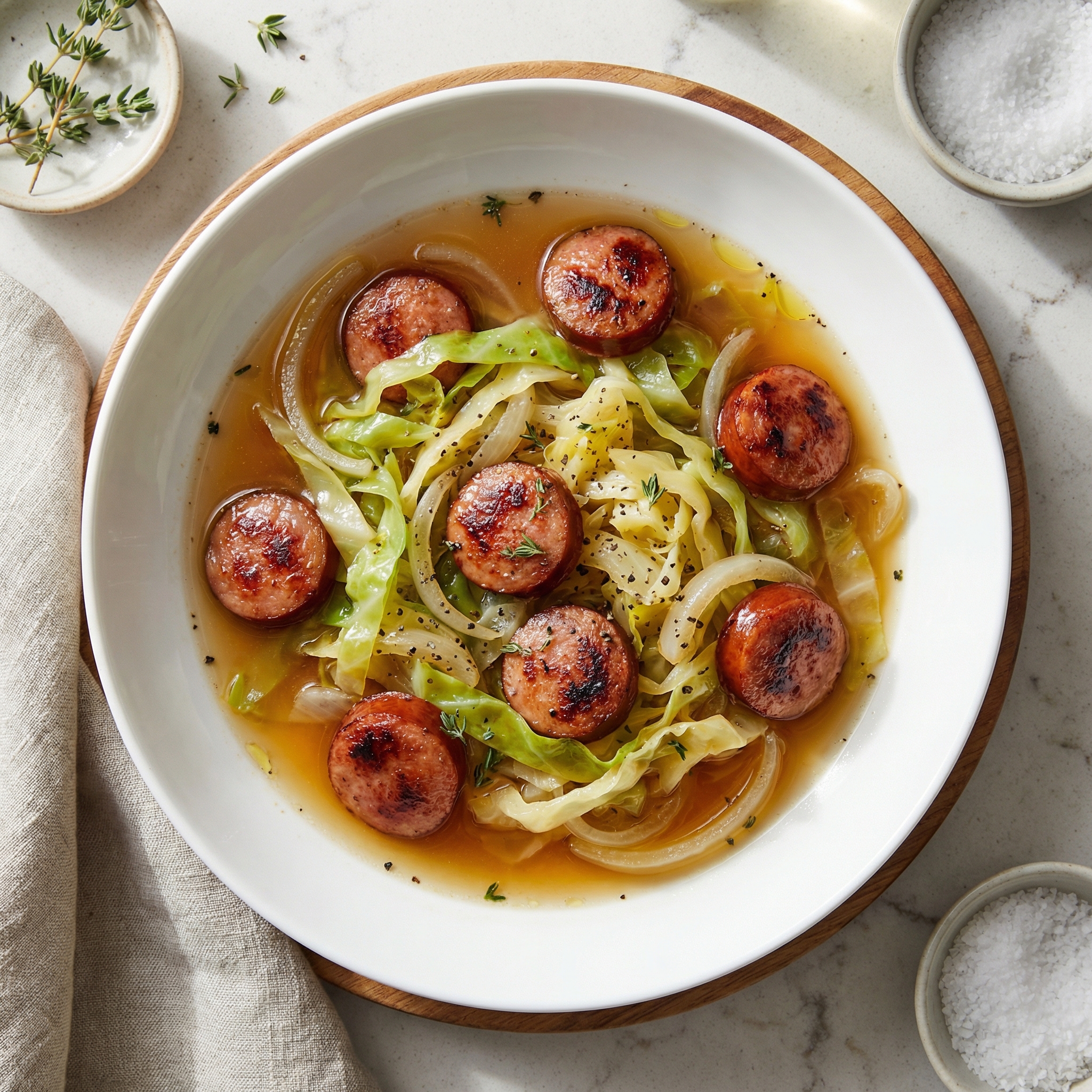 Pressure Cooker Kielbasa with Cabbage