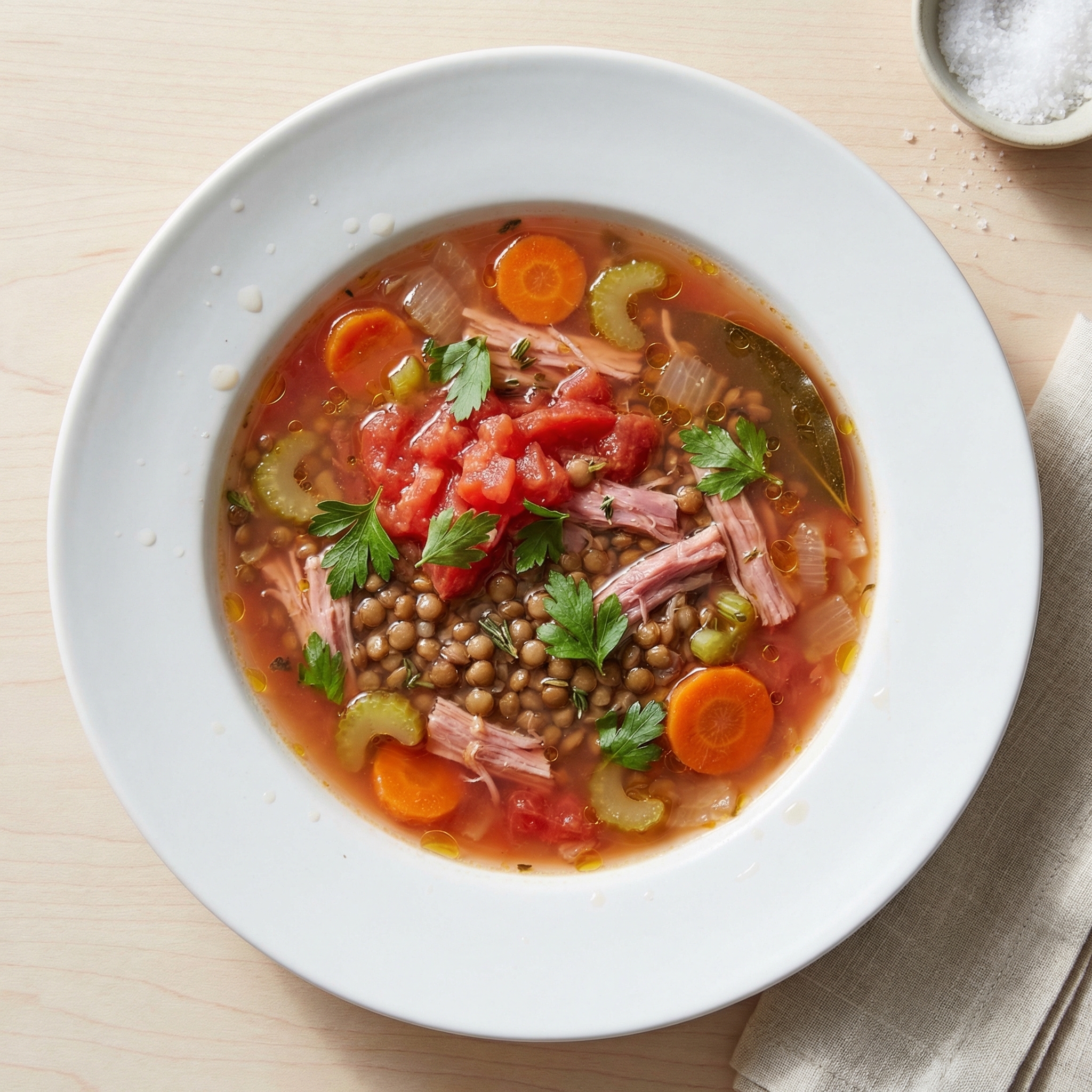 Jana’s Instant Pot Lentil and Ham Soup