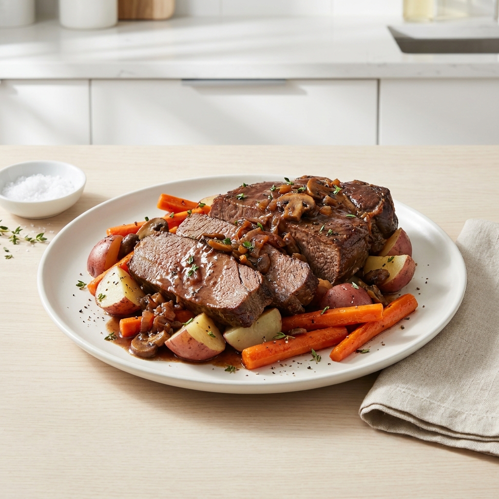 Pressure Cooker Pot Roast with Vegetables