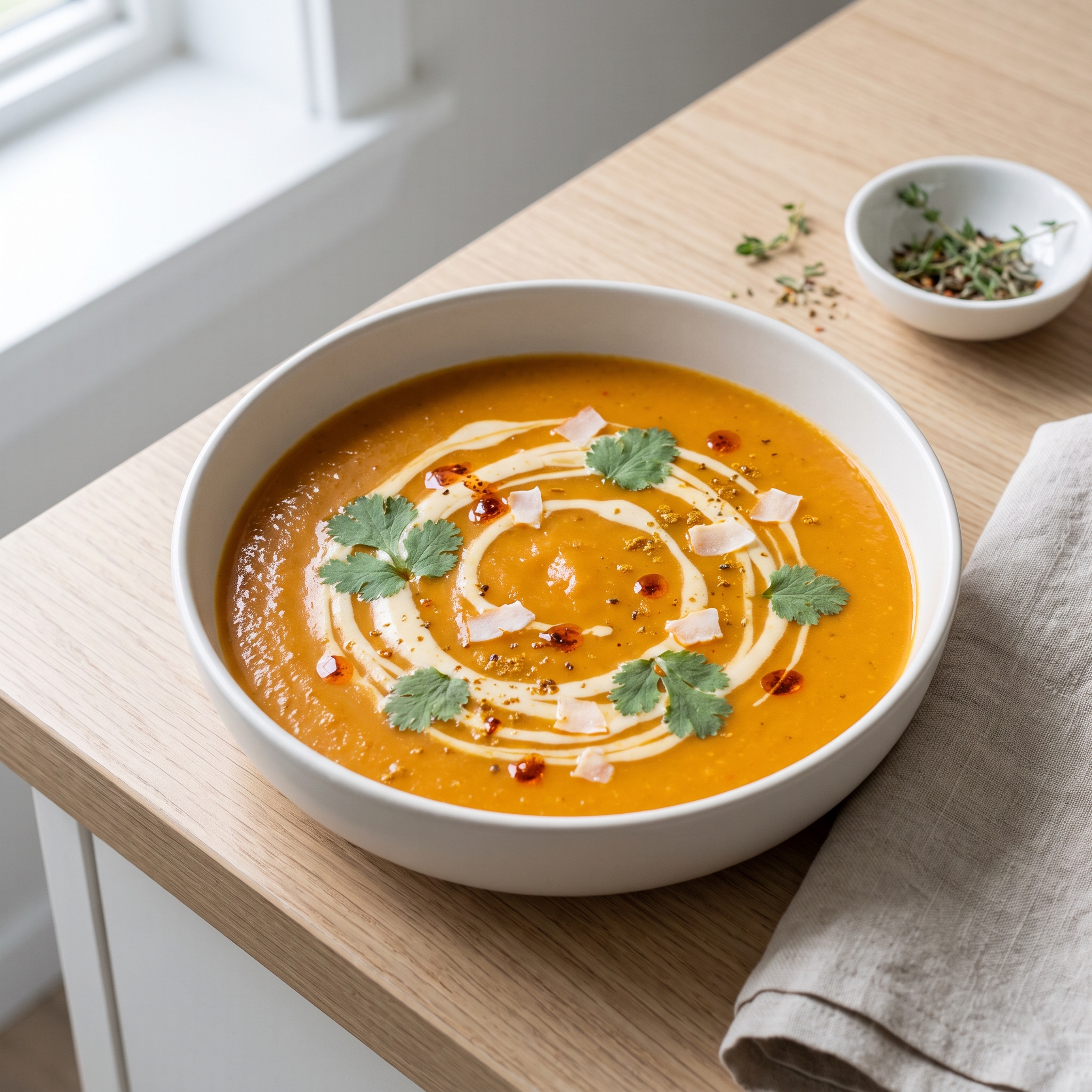 Pressure Cooker Spicy Vegan Carrot Soup