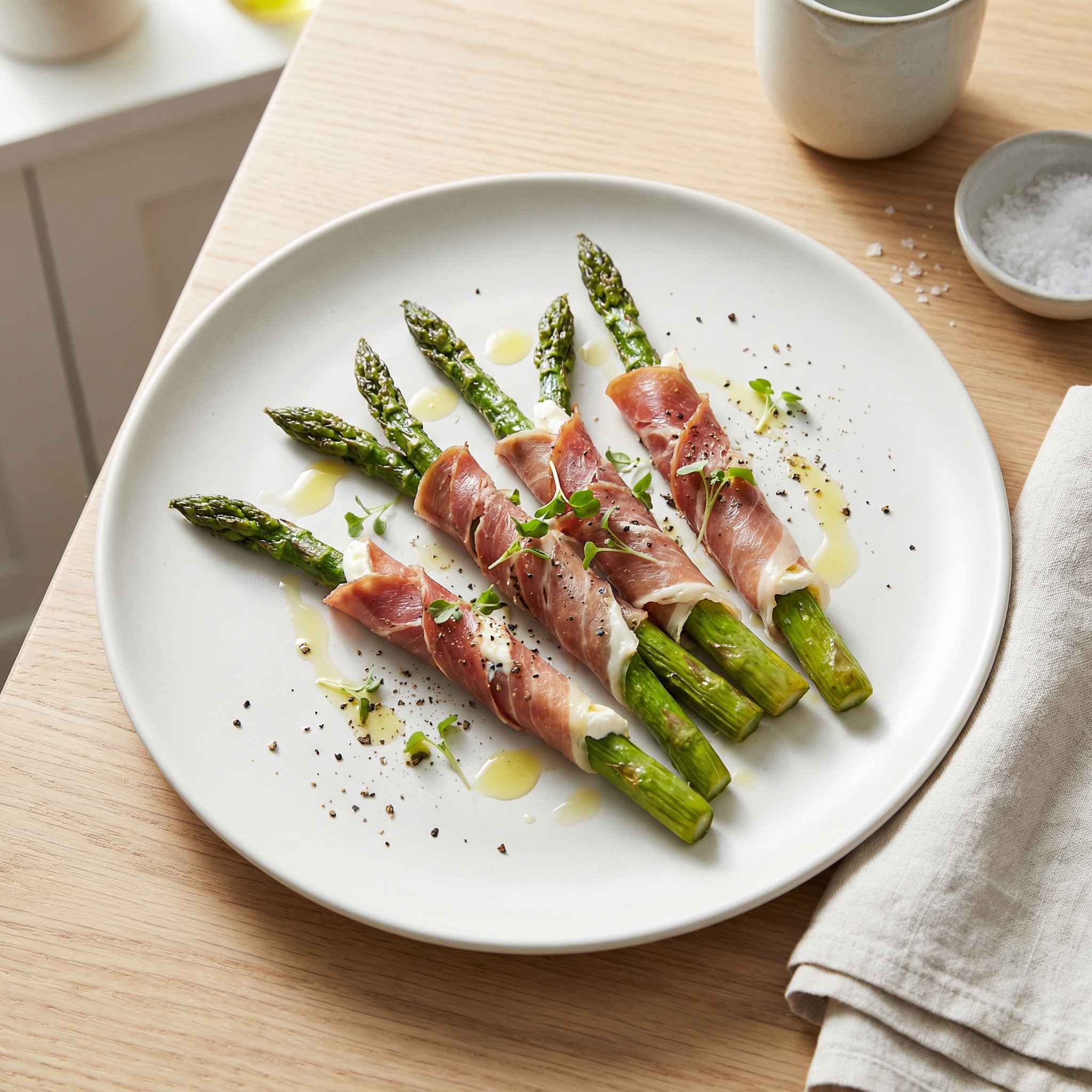 Asparagus Spears Wrapped in Prosciutto