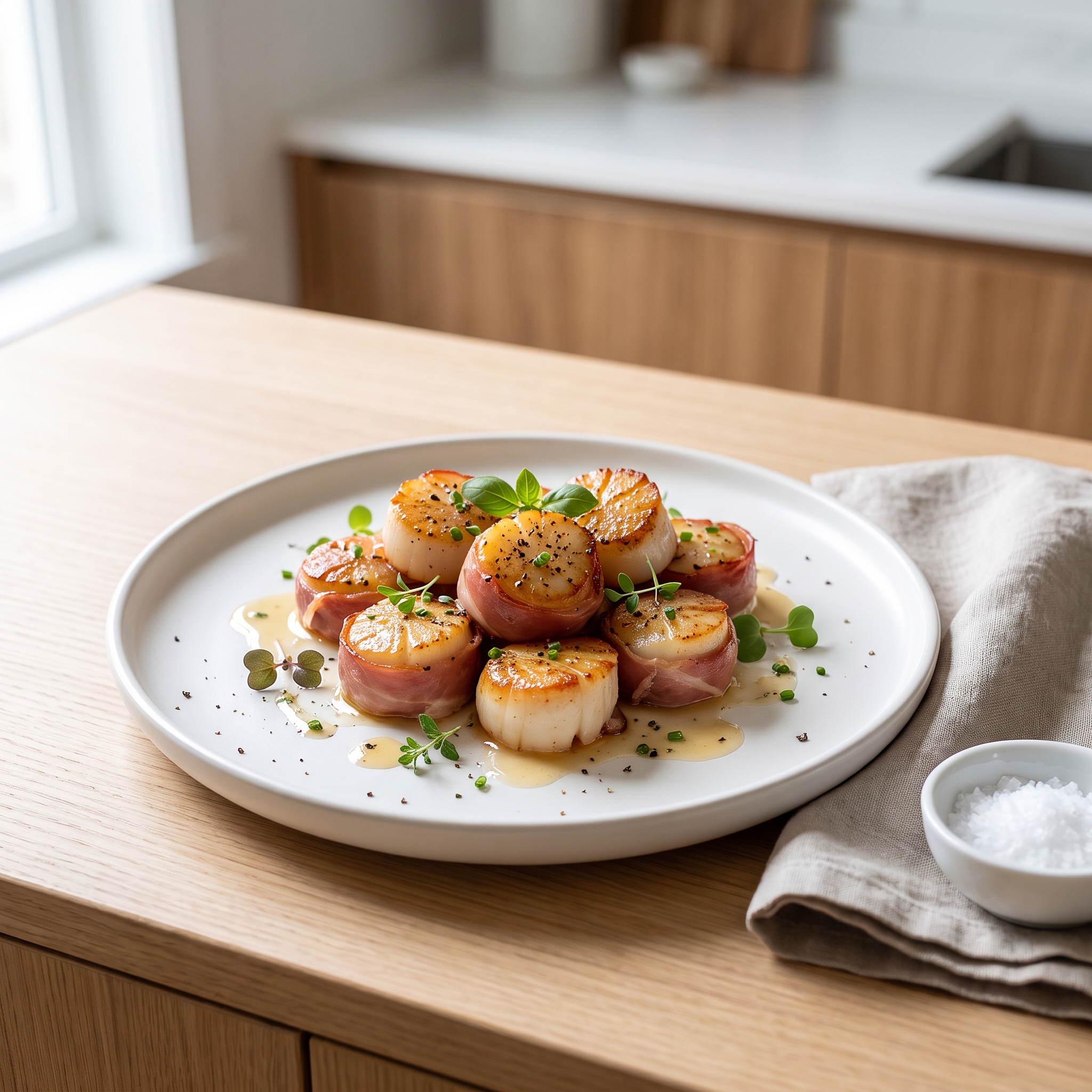 Prosciutto-Wrapped Scallop Bites