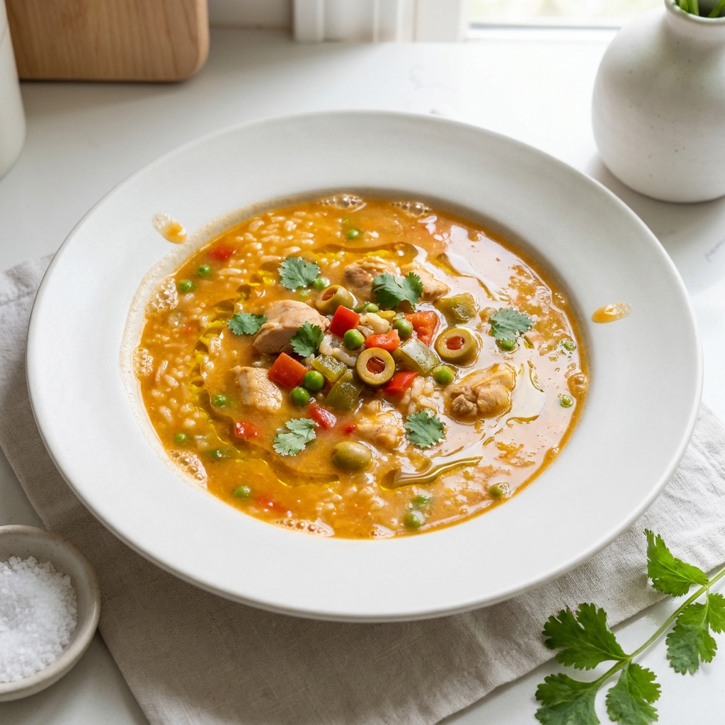 Puerto Rican Chicken Asopao (Rice Stew)