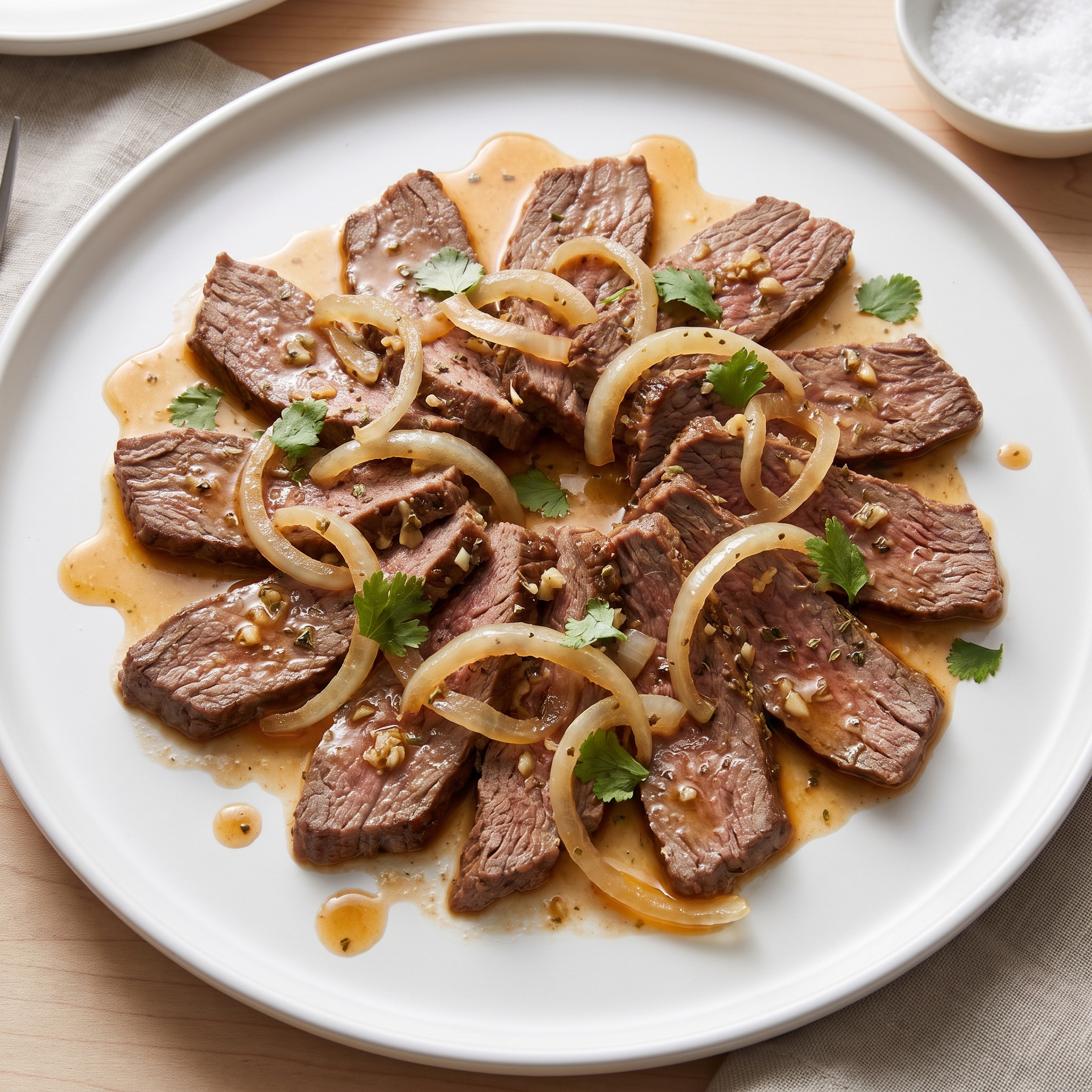 Puerto Rican Steak with Onions (Bistec Encebollao)