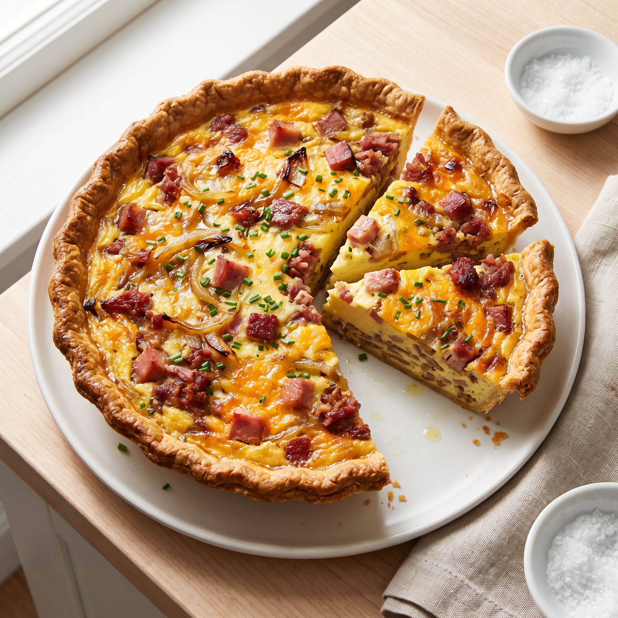 Quiche with Corned Beef Hash