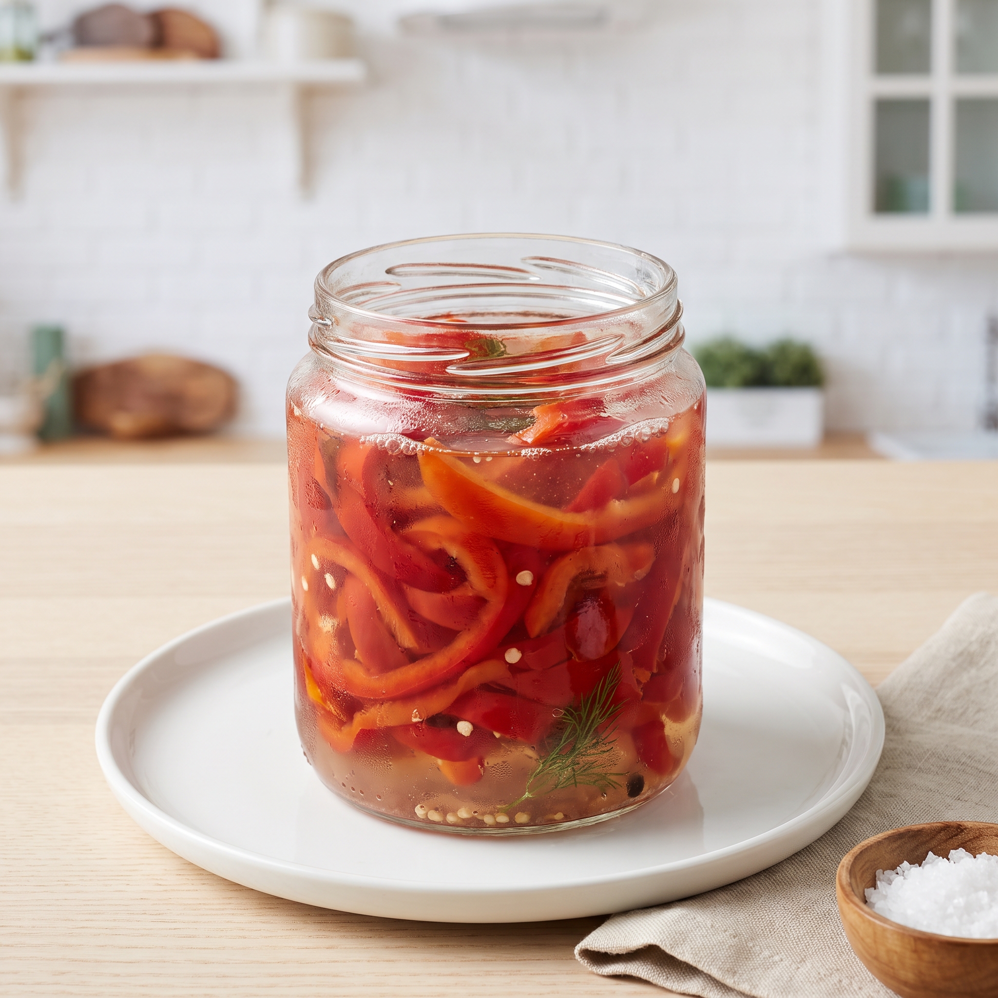 Quick-Pickled Red Bell Peppers