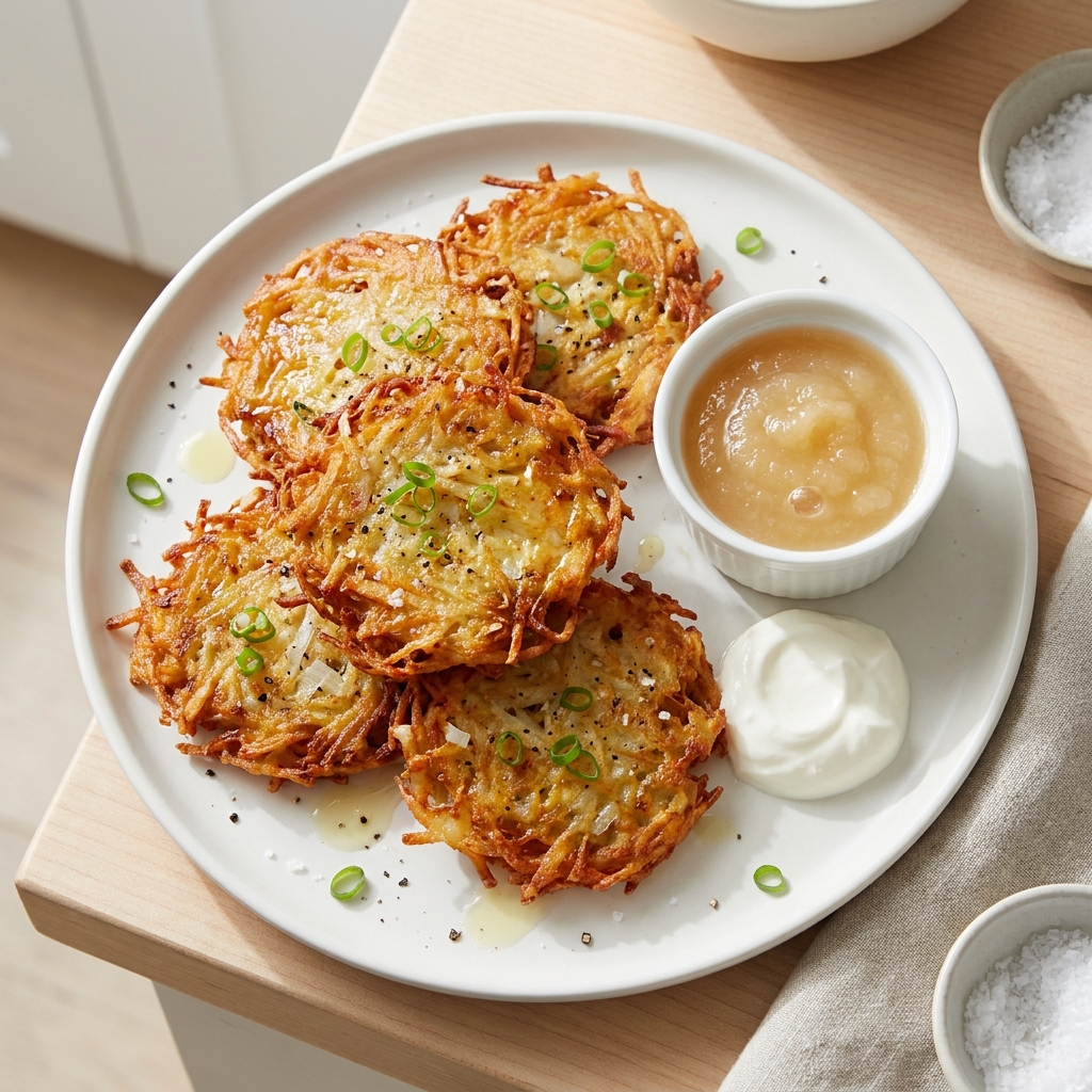 Quick Air-Fryer Potato Latkes