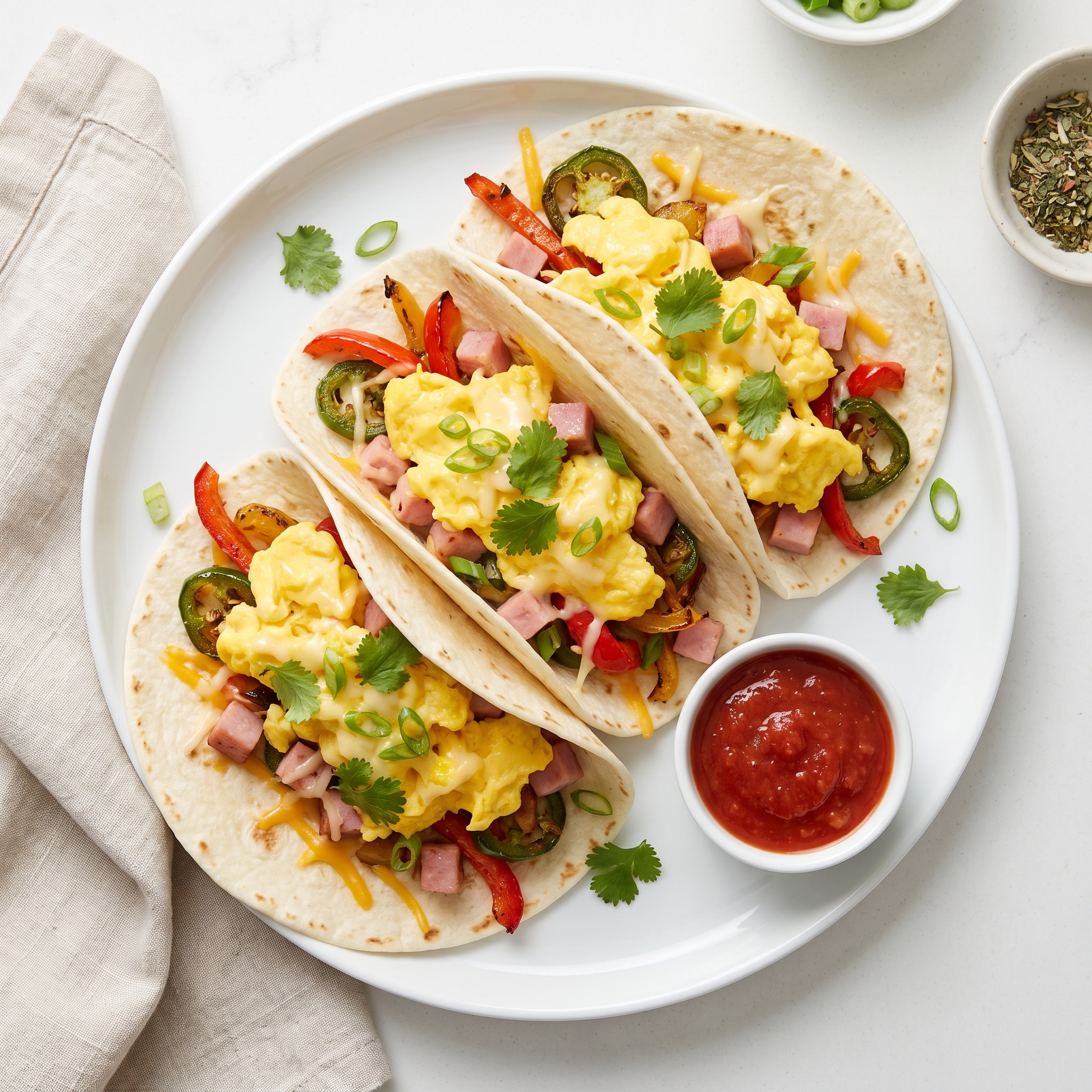 Quick Egg Breakfast Tacos