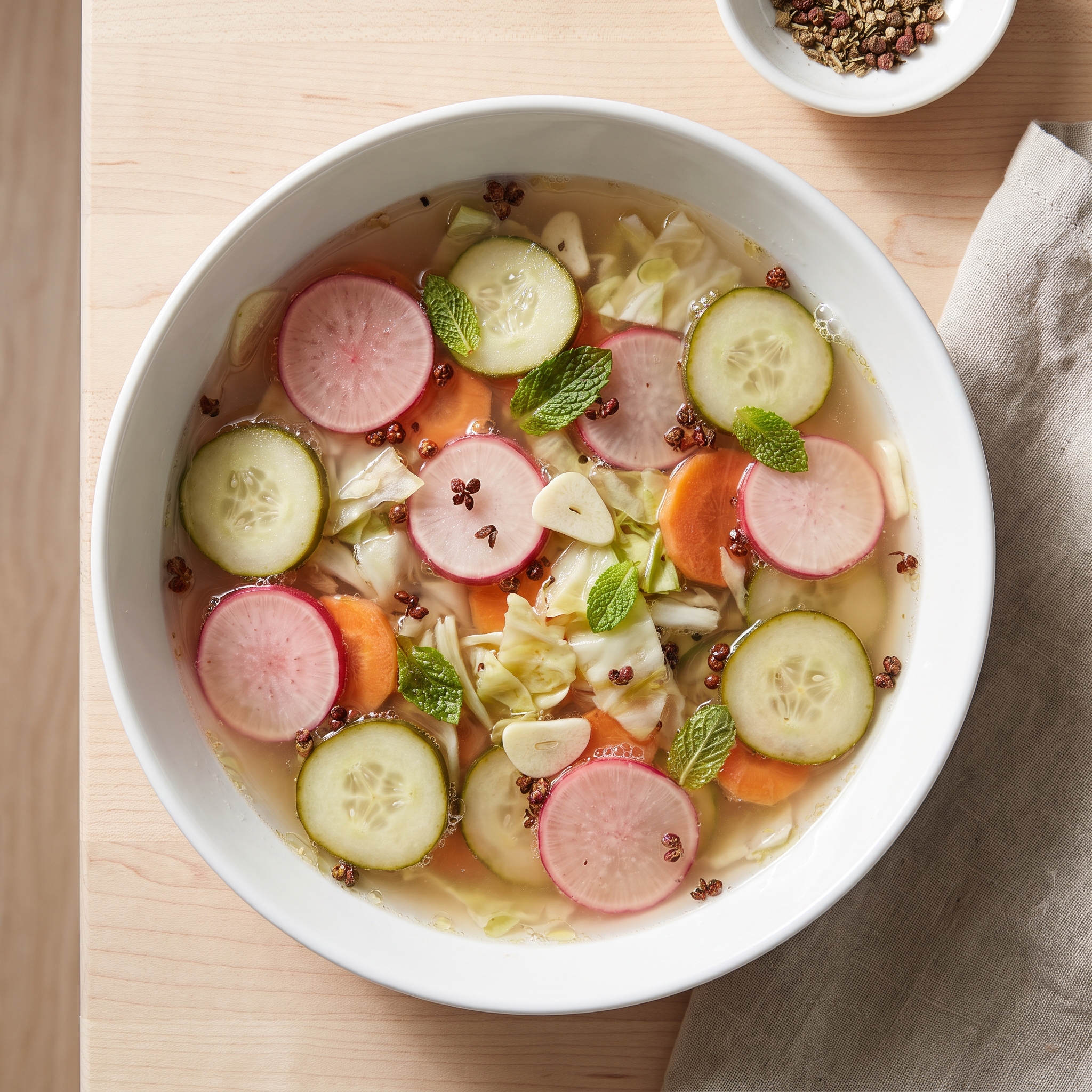 Quick Fermented Pickled Vegetables