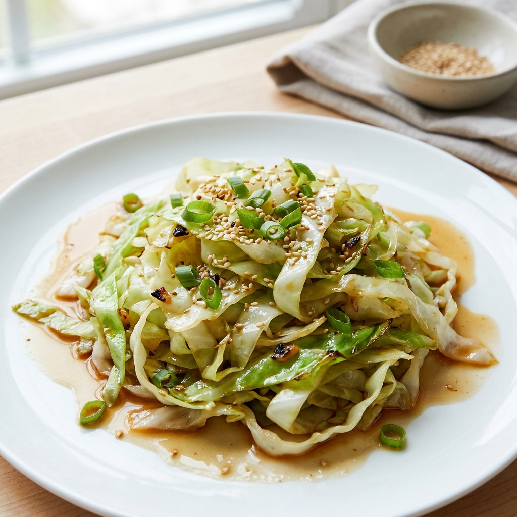 Quick Garlic Cabbage Stir-Fry