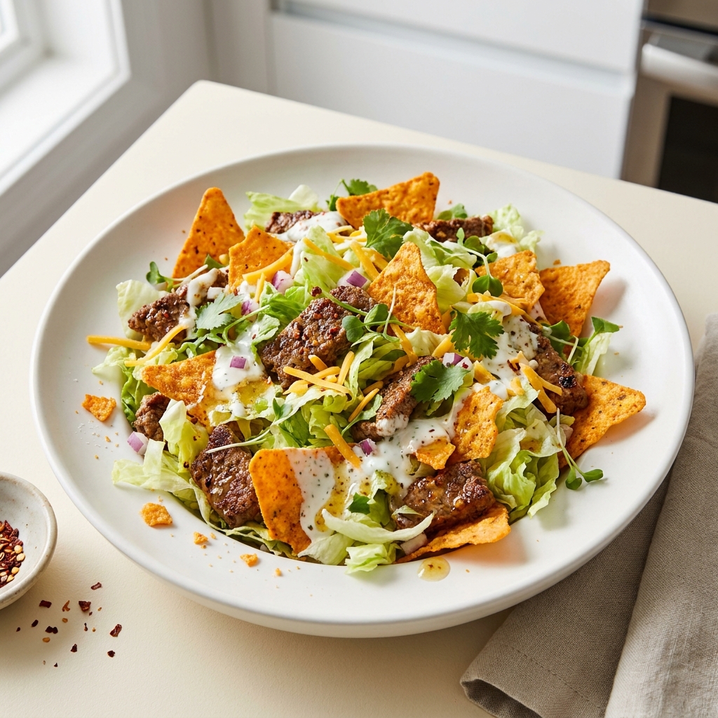 Quick Nacho Doritos Taco Salad