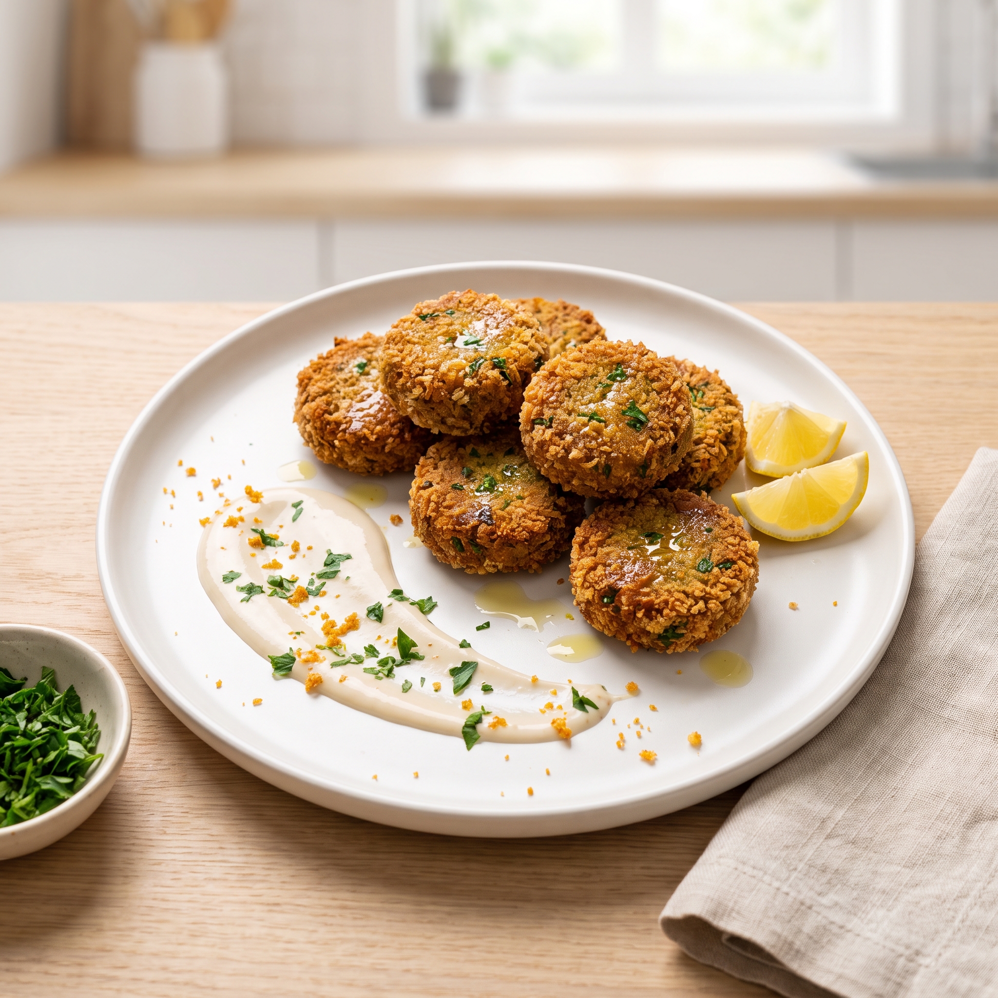 Quick Pan-Fried Falafel Patties