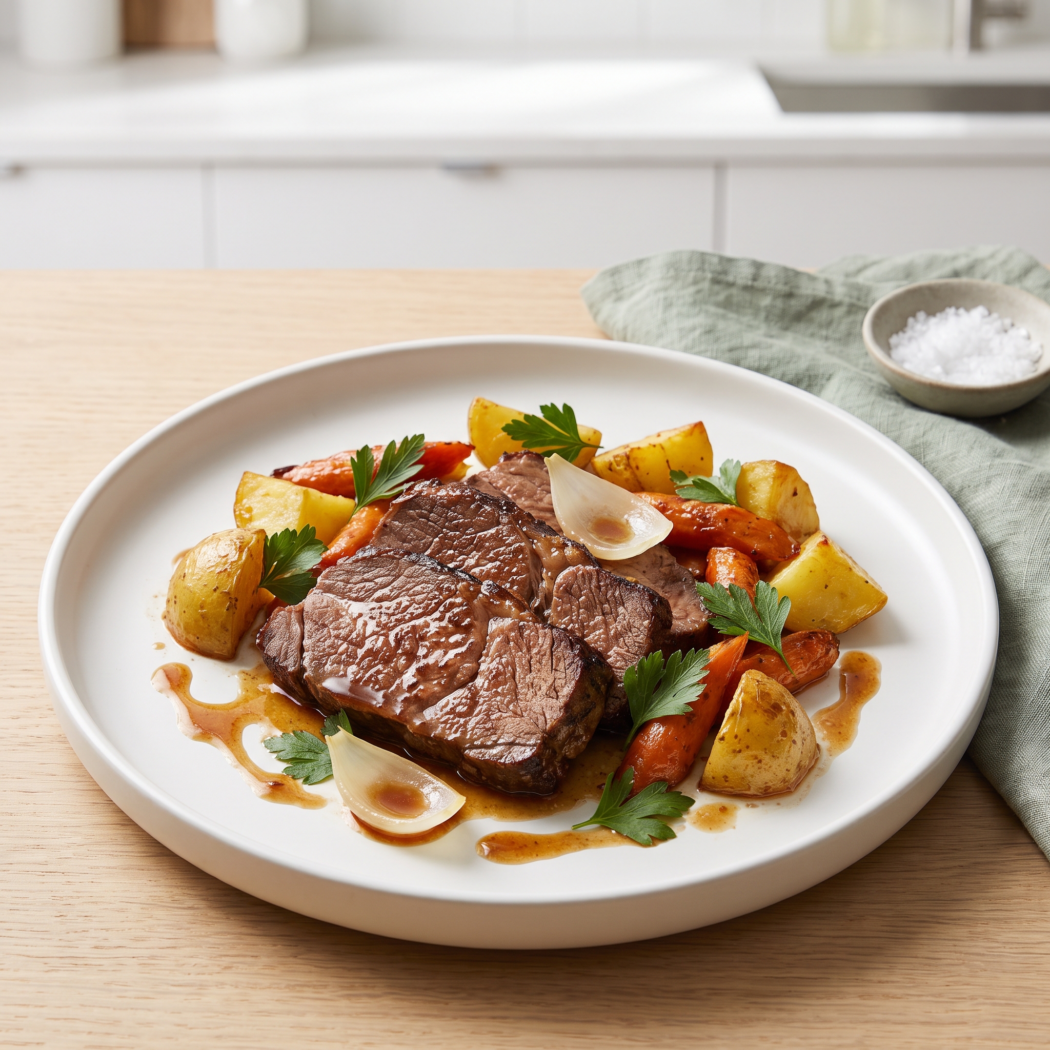 Quick Pressure-Cooked Pot Roast
