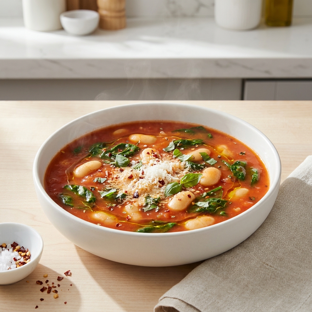 Quick Tomato and Bean Soup Provencal
