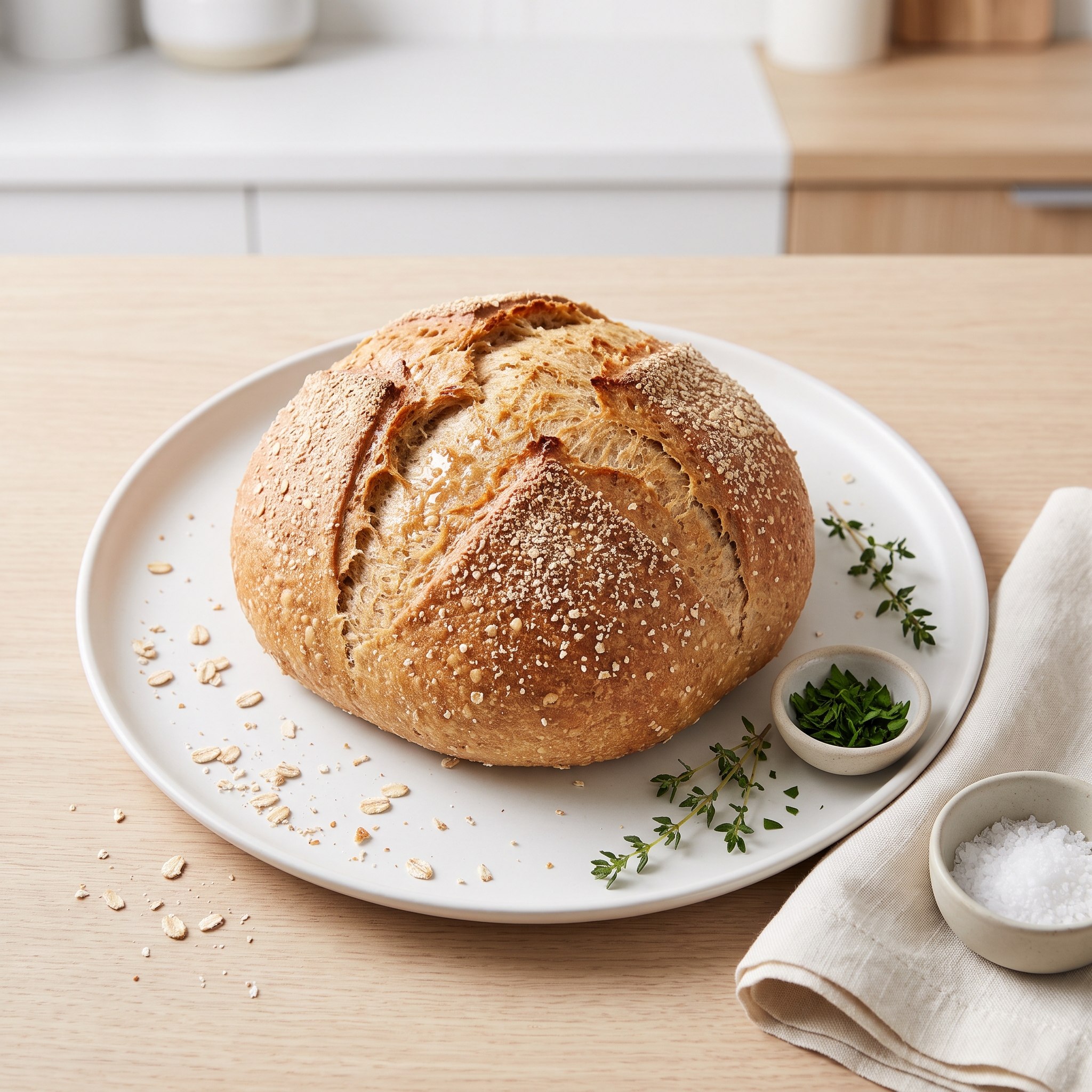 Quick Whole Wheat Oat Bread