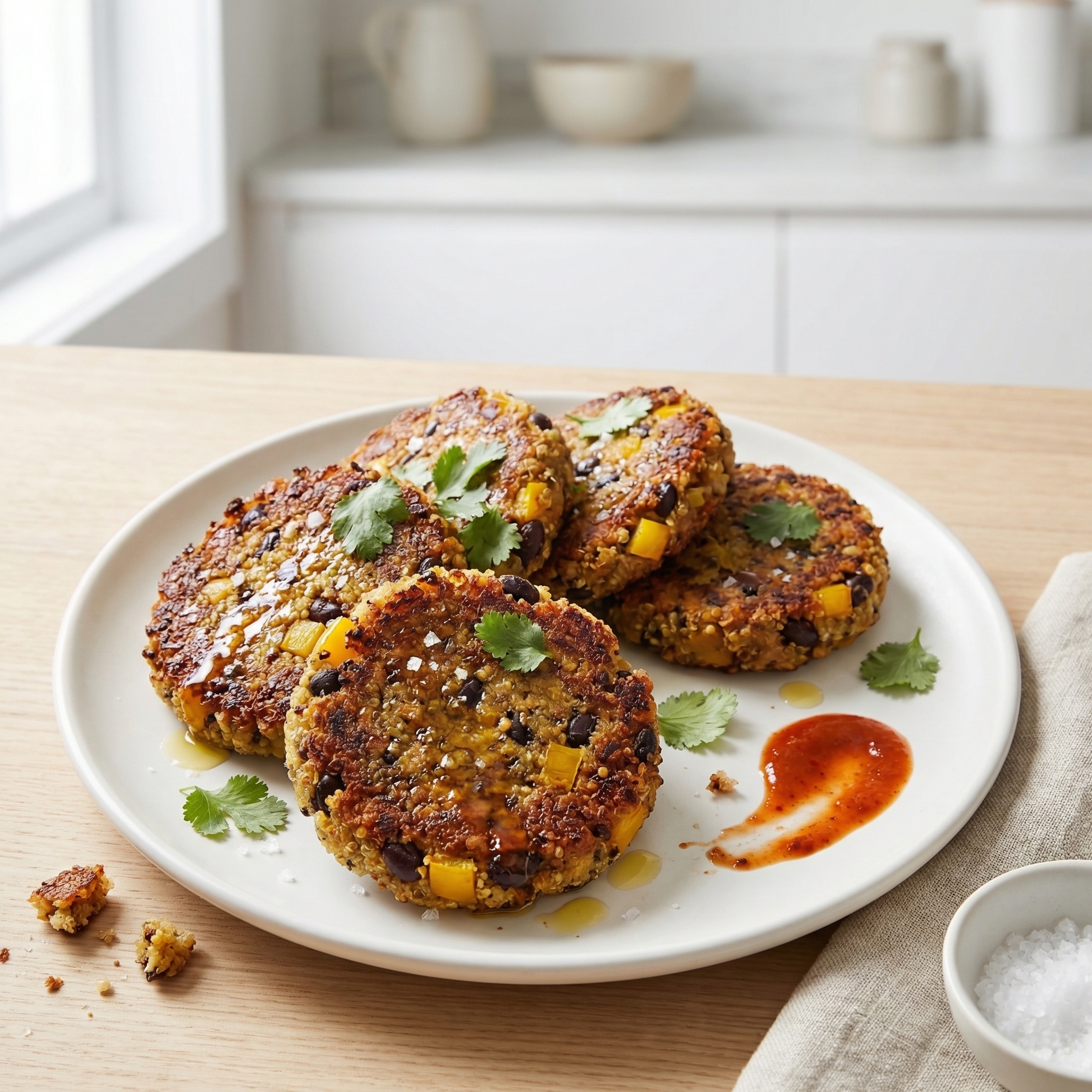 Black Bean and Quinoa Veggie Burgers