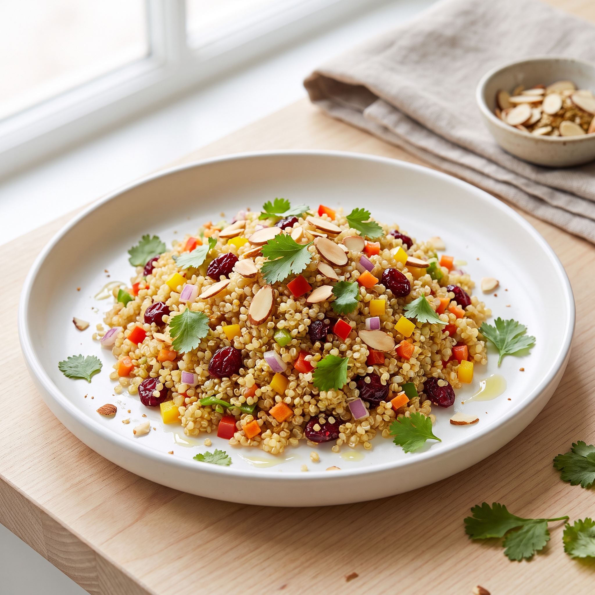 Quinoa Salad with Cranberries and Cilantro