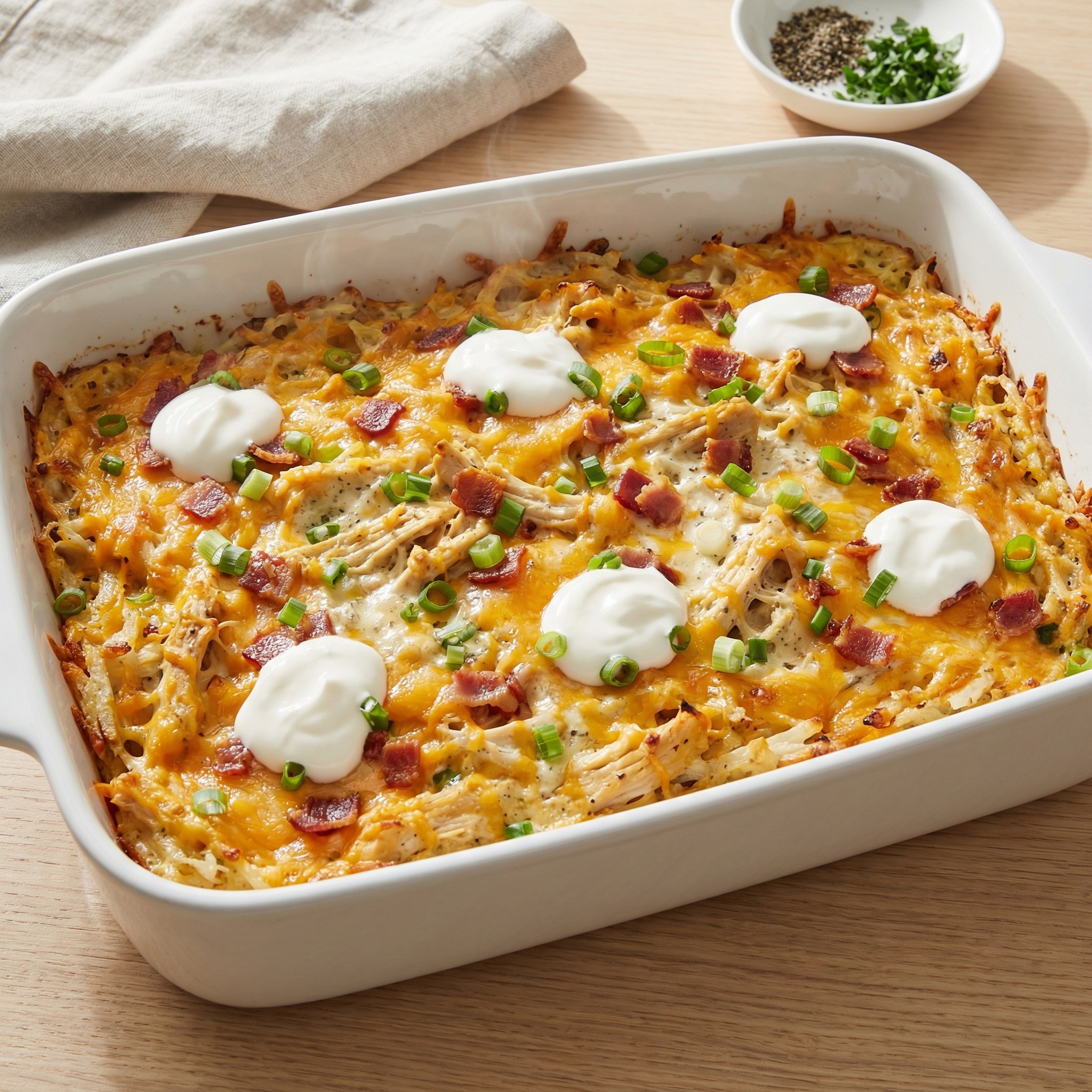 Loaded Chicken and Hash Brown Casserole