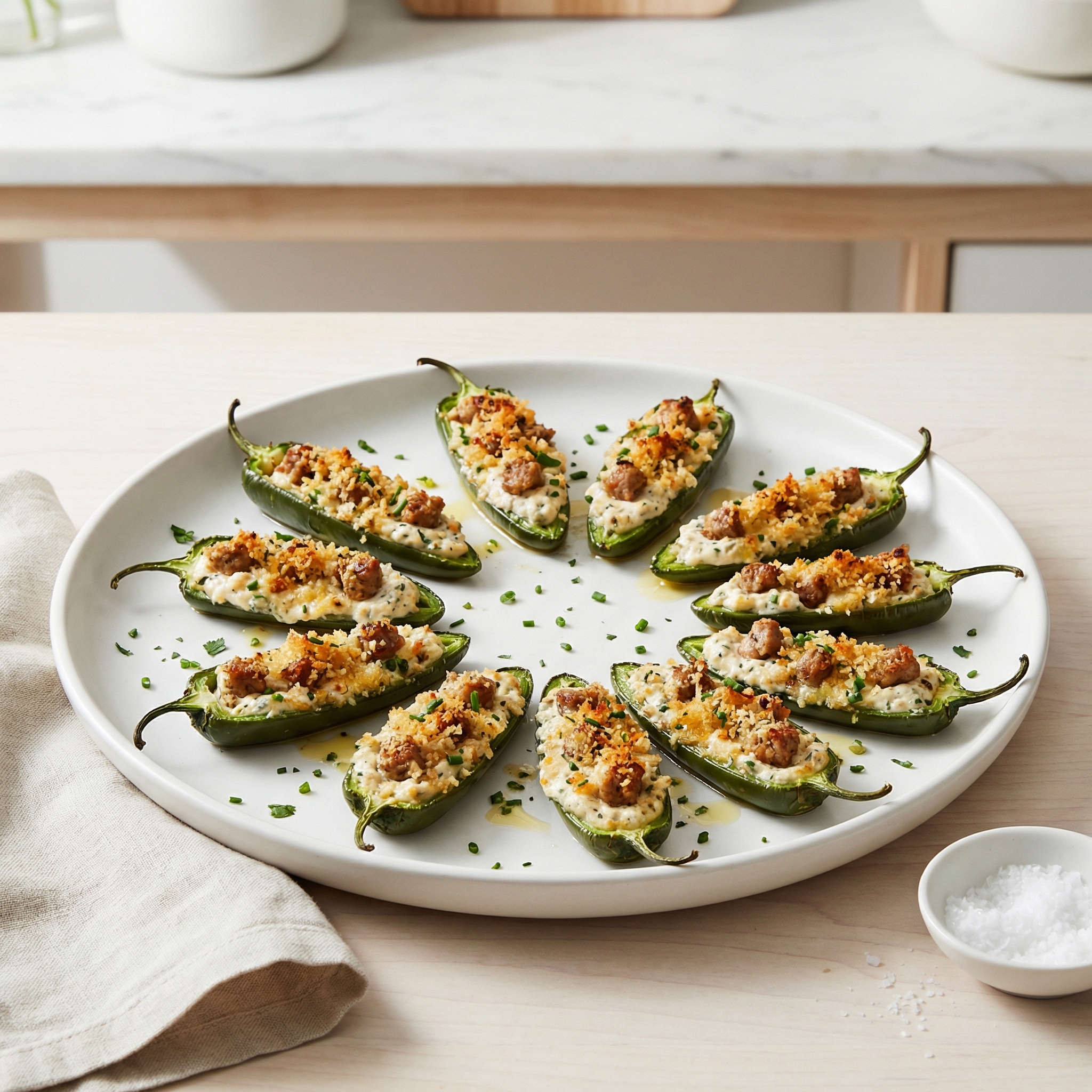 Loaded Stuffed Jalapeno Poppers
