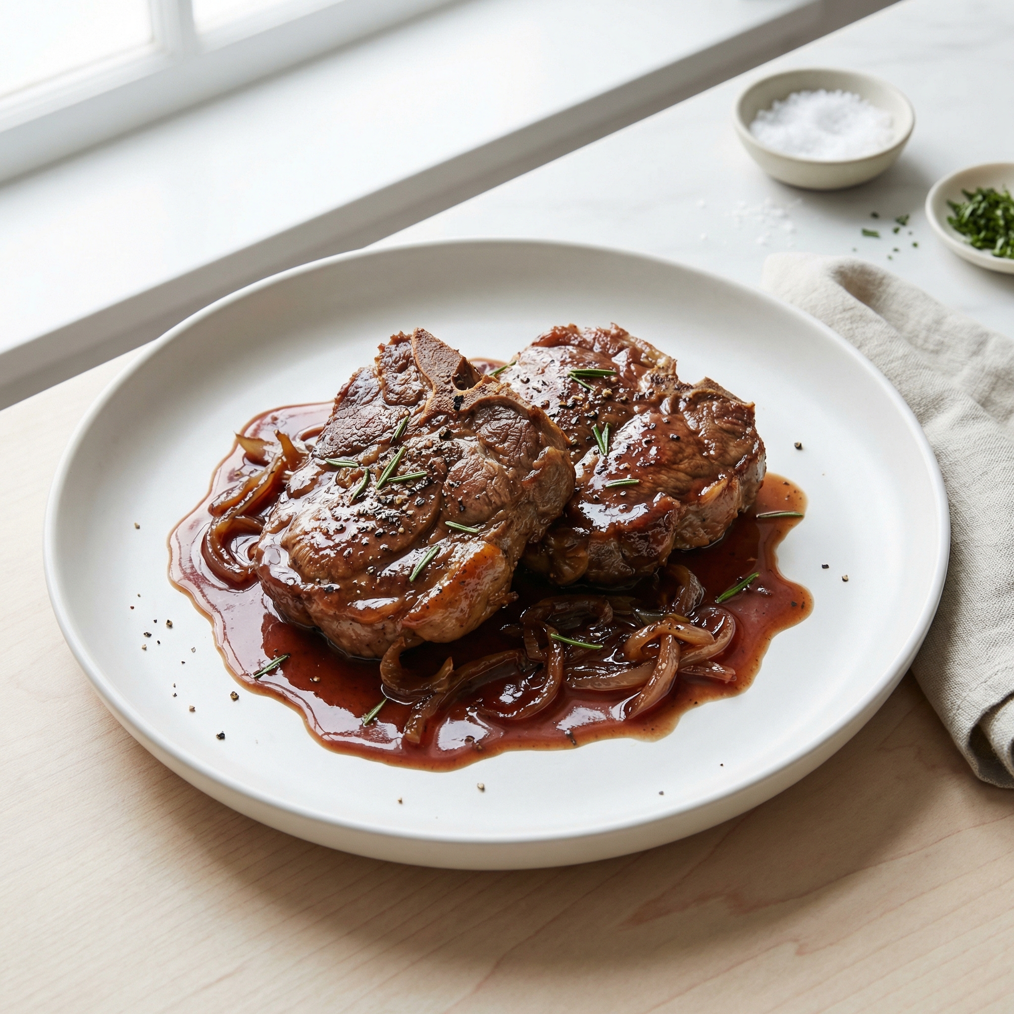Red Wine–Braised Lamb Shoulder Chops