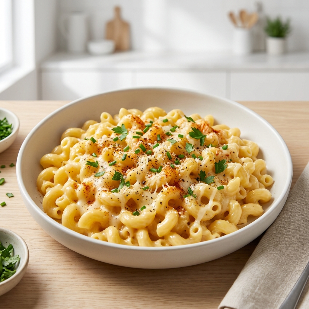 Rice Cooker Three-Cheese Mac and Cheese