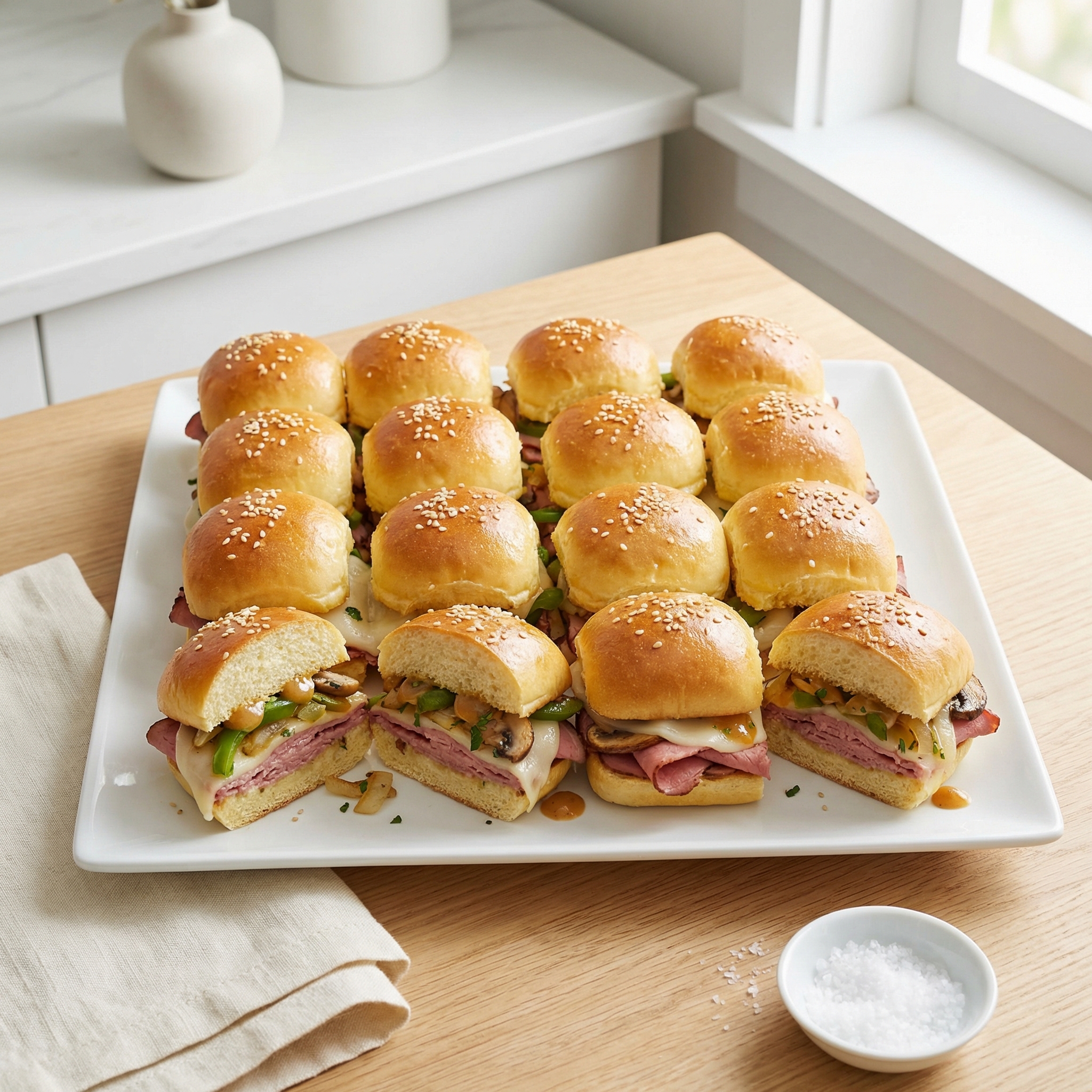 Baked Roast Beef Party Sliders