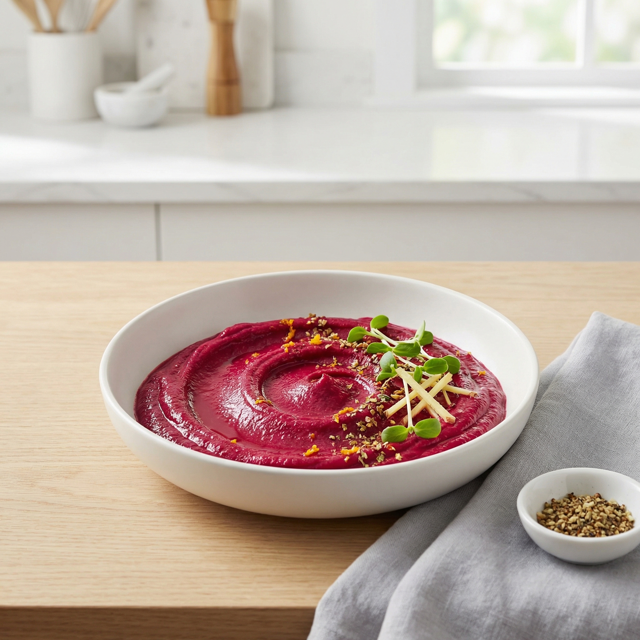 Silky Beet Purée with Orange and Ginger