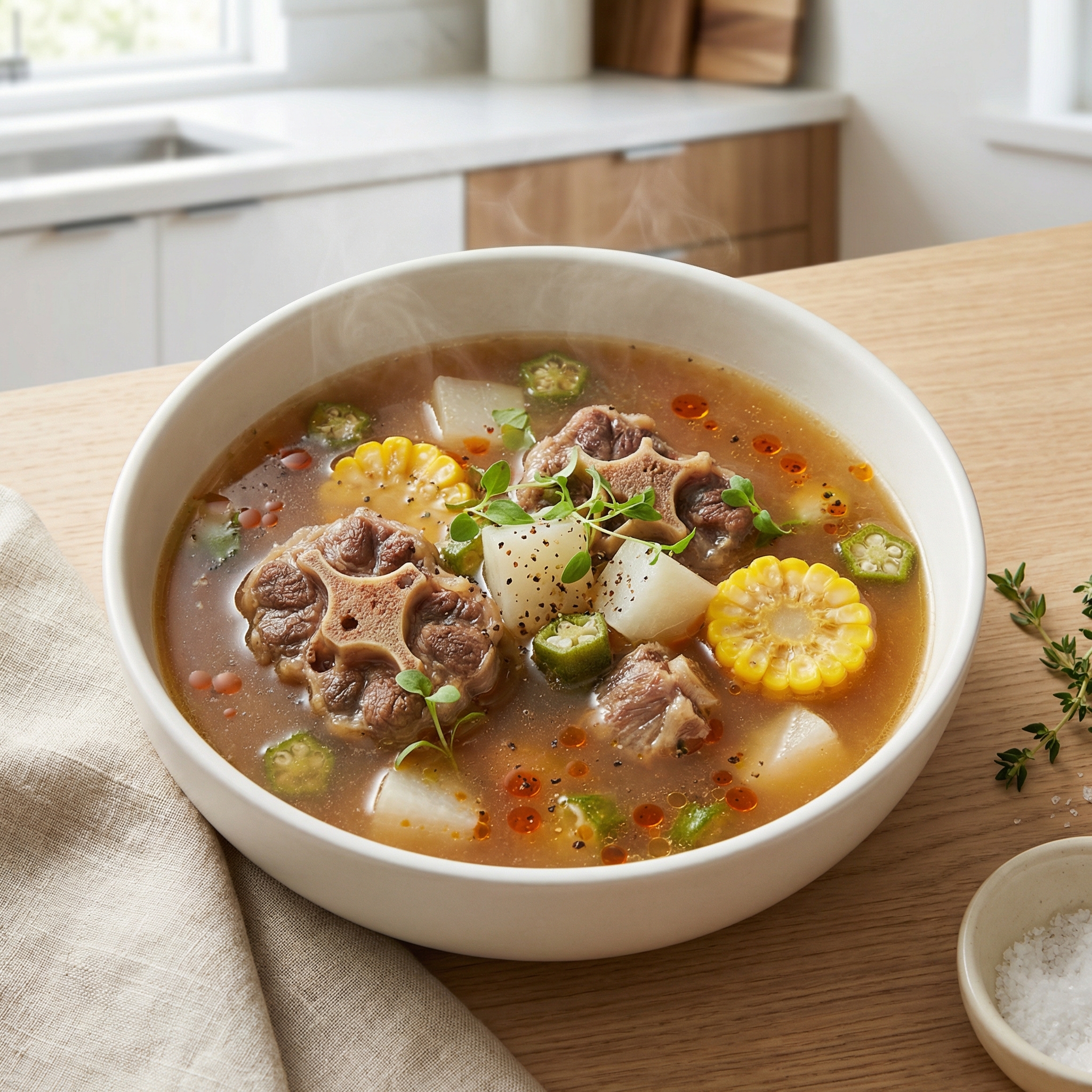 Hearty Oxtail and Vegetable Soup