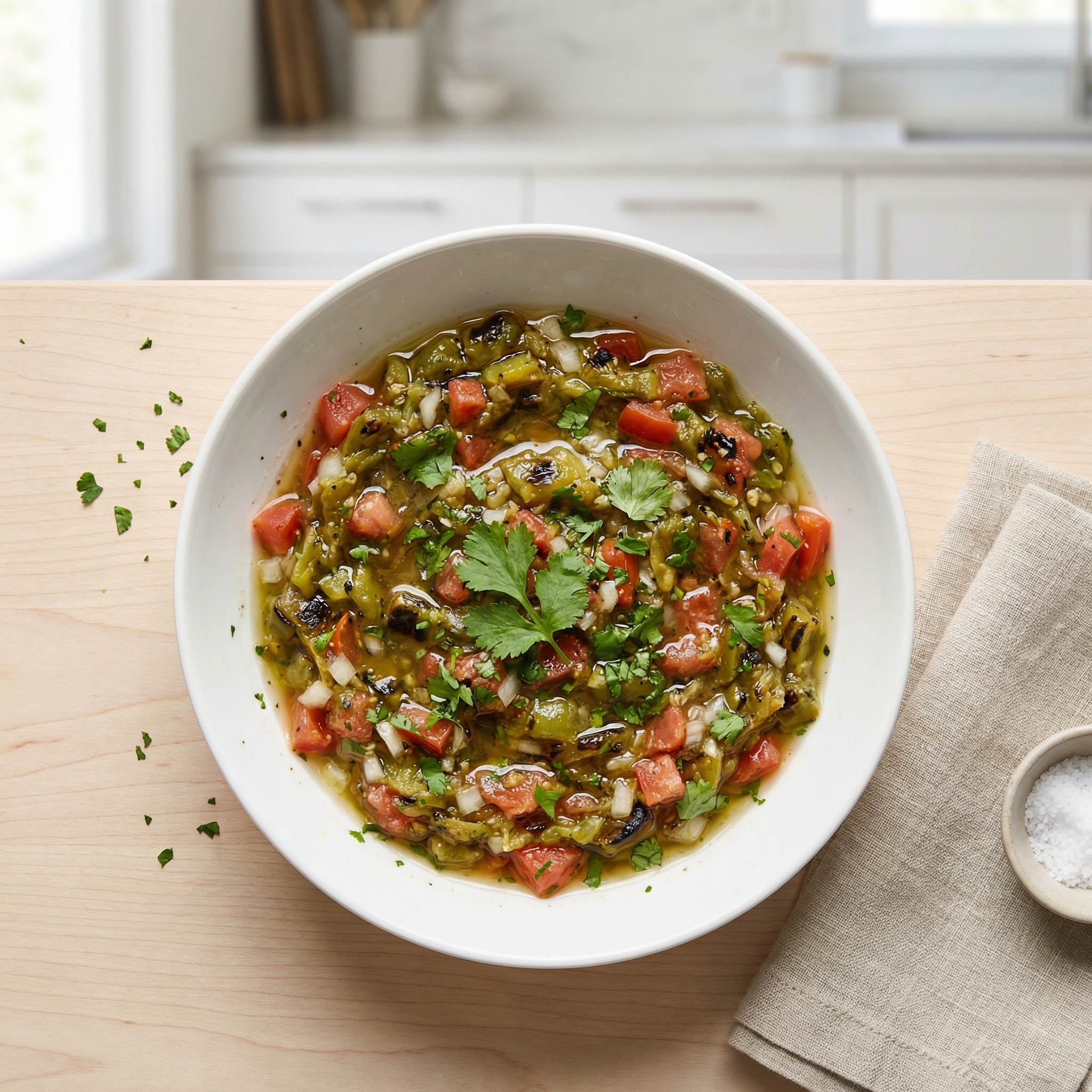 Roasted Hatch Chile Tomato Salsa