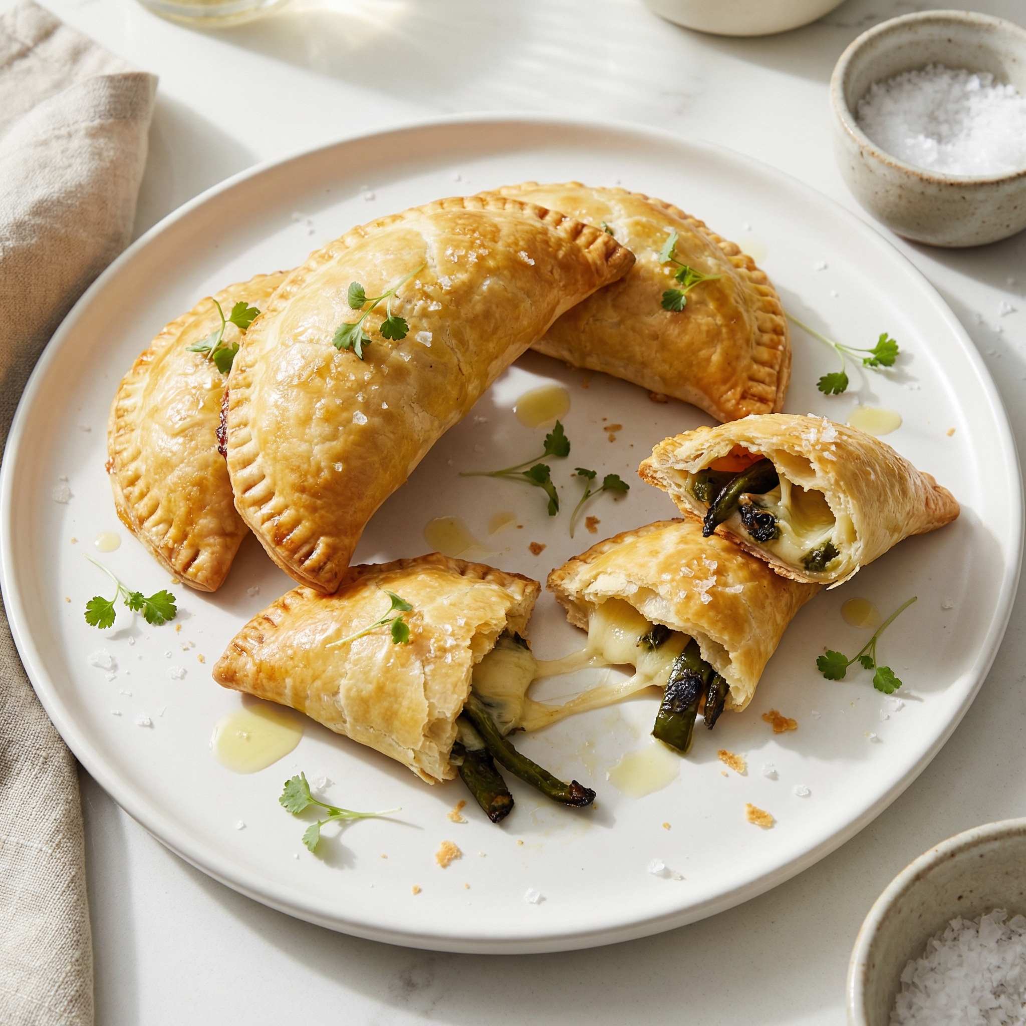 Cheese and Poblano Rajas Empanadas