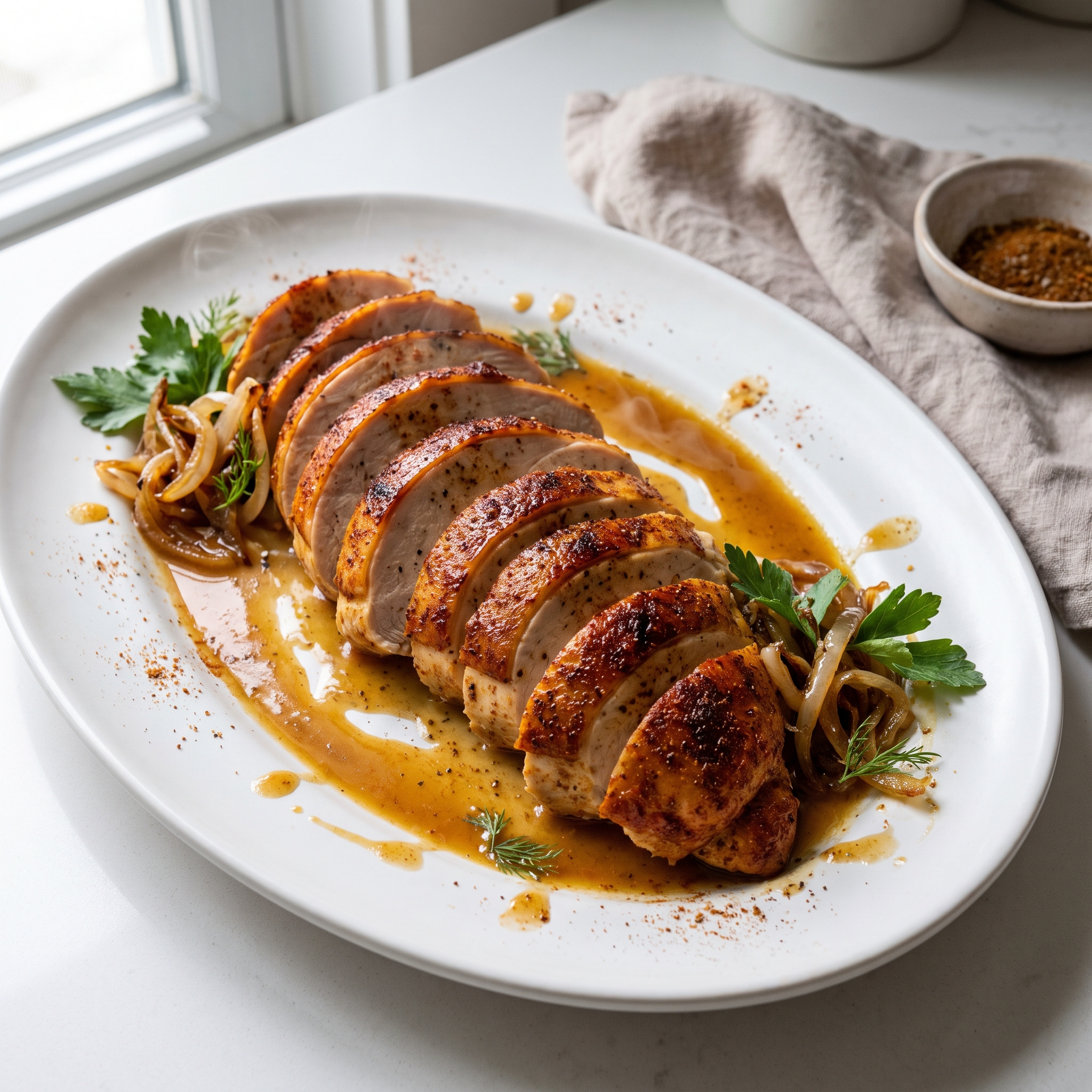 Roasted Turkey Breast with Shawarma Spices