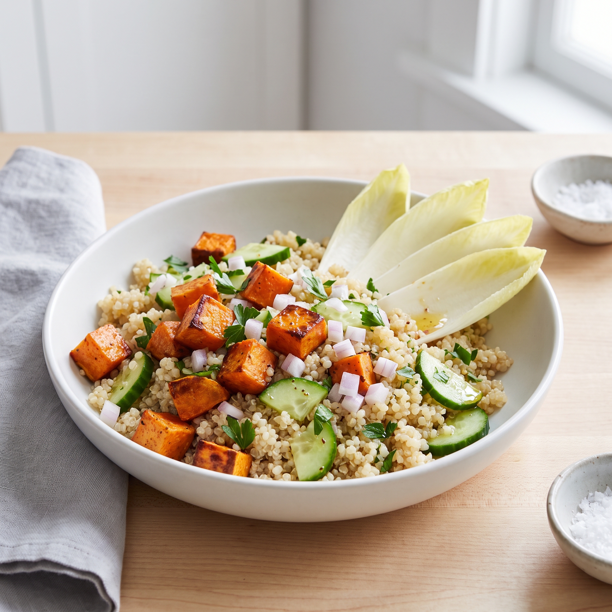 Roasted Yam and Quinoa Salad