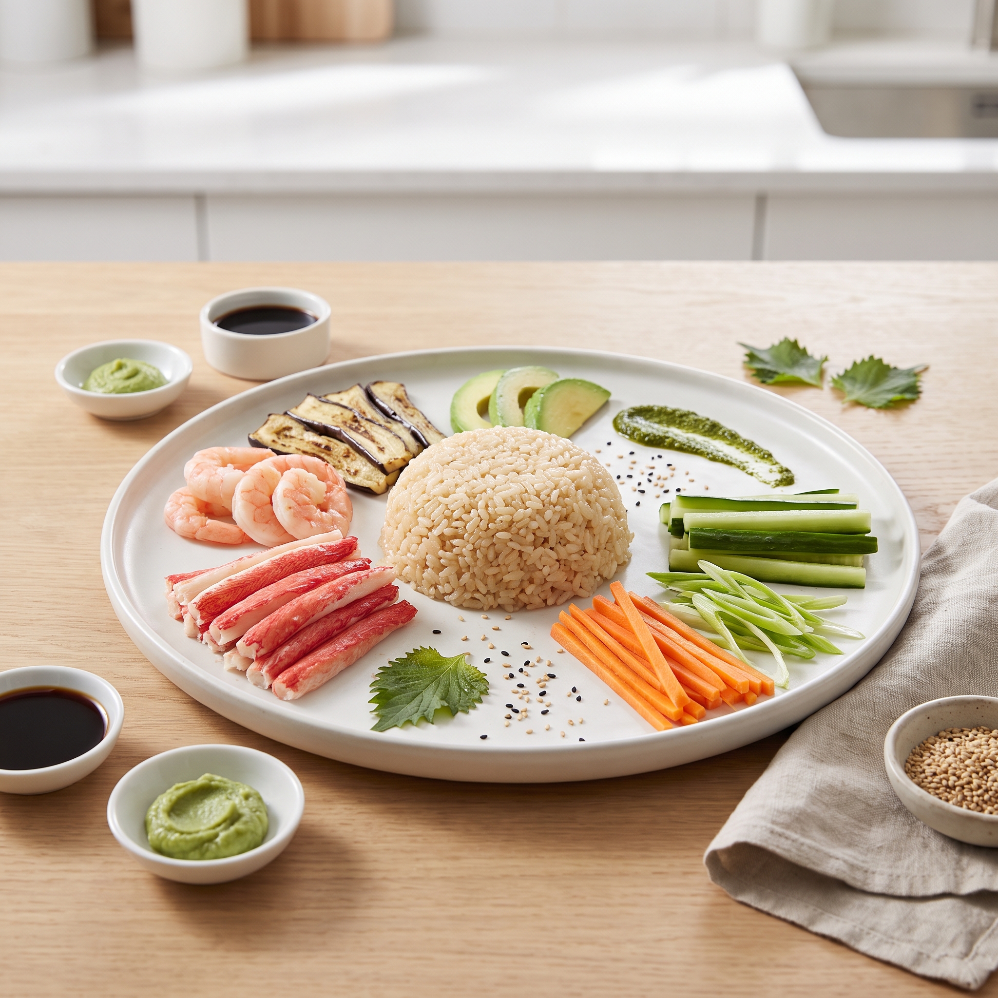 Roll-Your-Own Sushi Spread